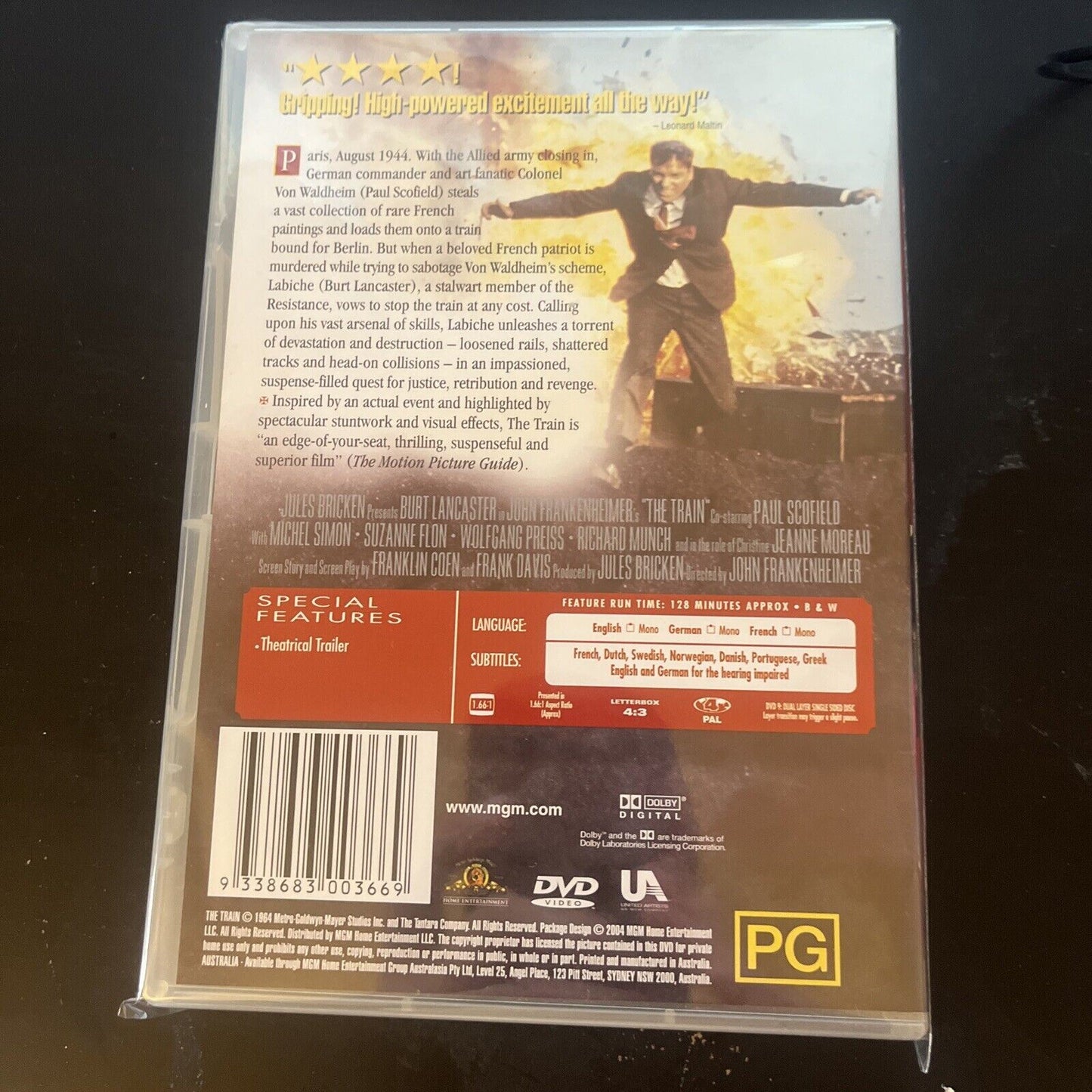 The Train (DVD, 1964) Burt Lancaster, Paul Scofield, Jeanne Moreau NEW Region 4