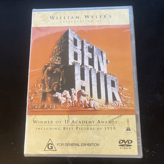 *New Sealed* Ben Hur (DVD, 1959) Charlton Heston, Jack Hawkins, Region 4