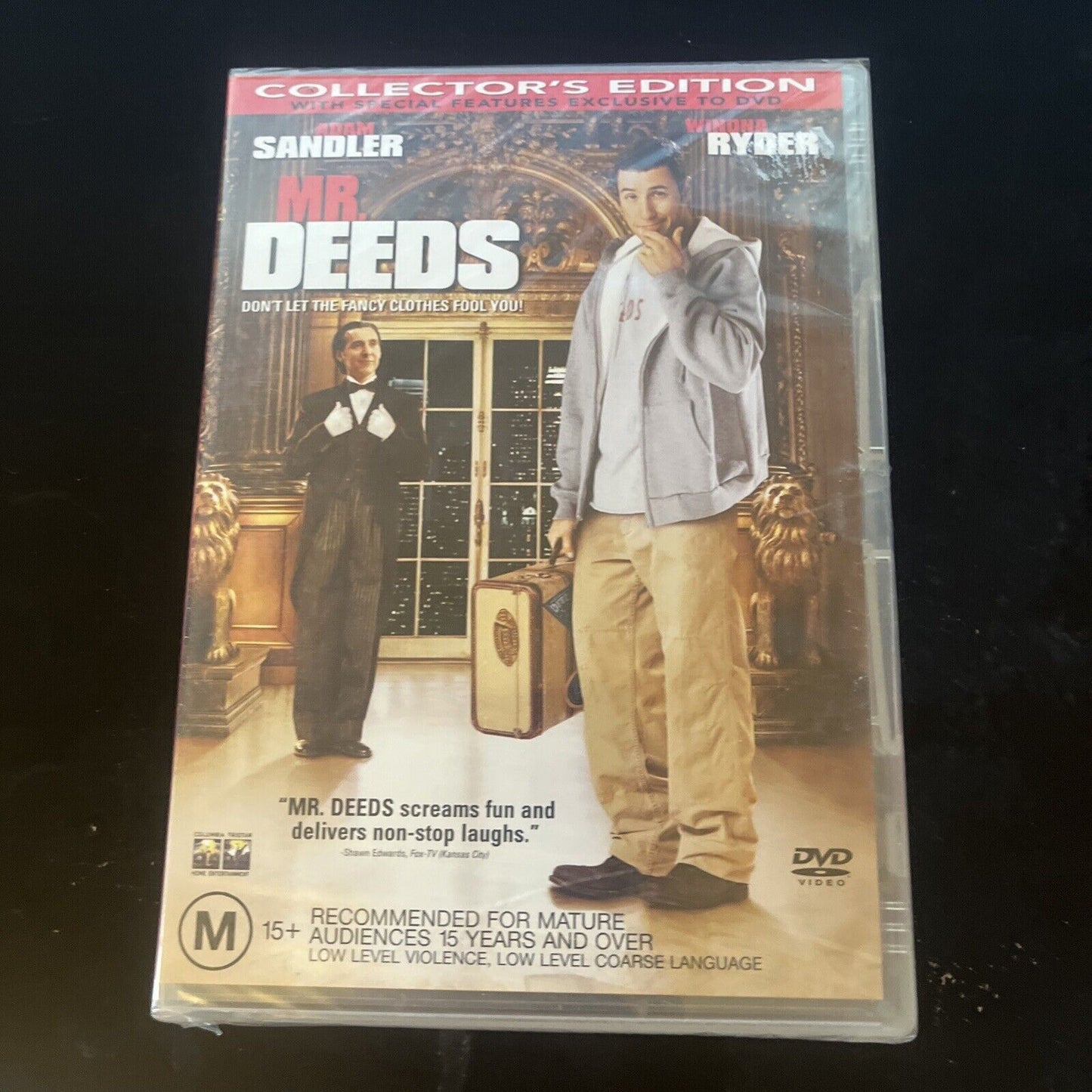 *New Sealed* Mr Deeds (DVD, 2002) Adam Sandler, Winona Ryder Region 4