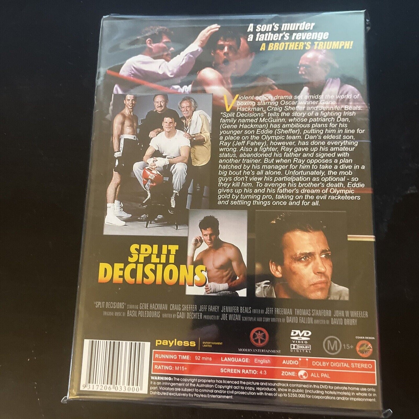 Split Decisions (DVD, 1988) Gene Hackman NEW  All Regions