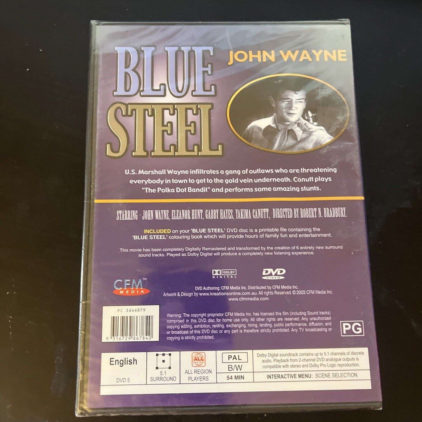 *New Sealed* Blue Steel (DVD, 1934) John Wayne All Regions