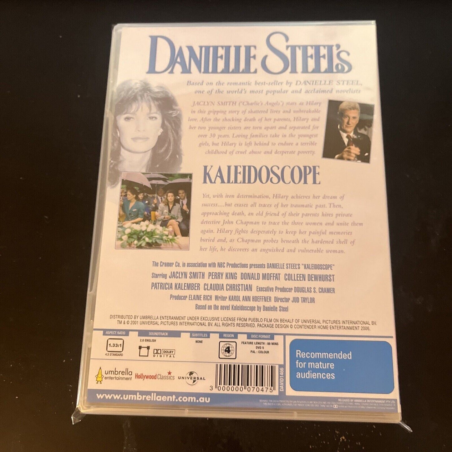 Danielle Steel's - Kaleidoscope (DVD, 1990) Jaclyn Smith, Perry King NEW Region4