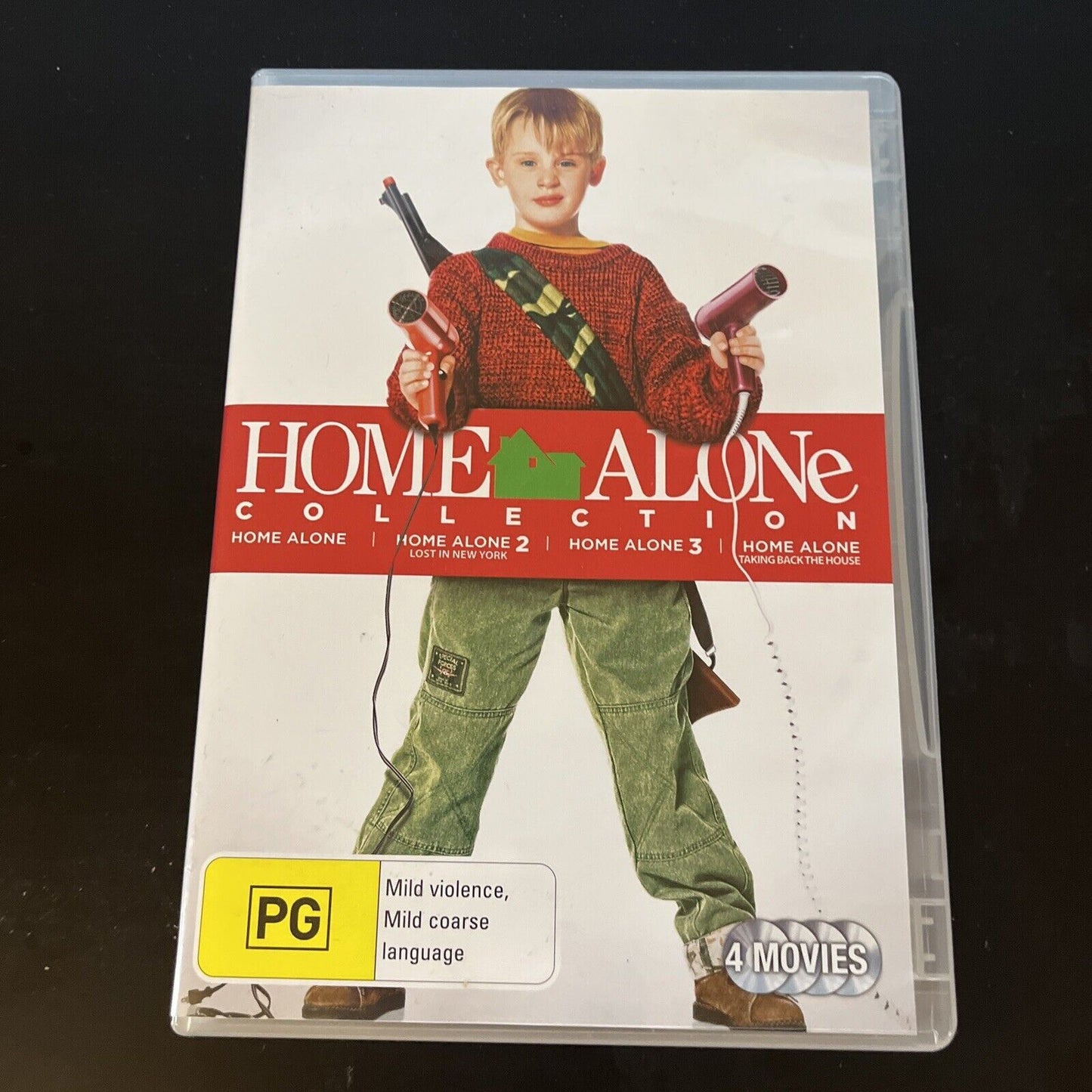 Home Alone Collection 1,2,3,4 (DVD, 1990, 4-Disc) Macaulay Culkin Region 4