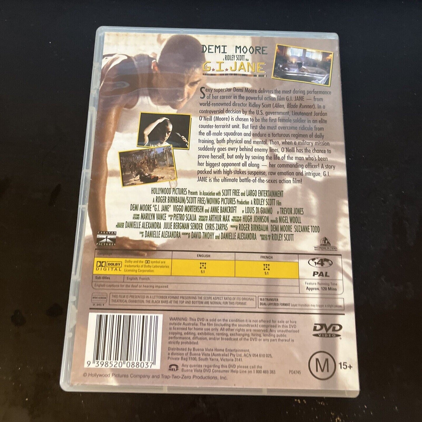 G.I. Jane (DVD, 1997) Demi Moore, Viggo Mortensen, Anne Bancroft Region 4