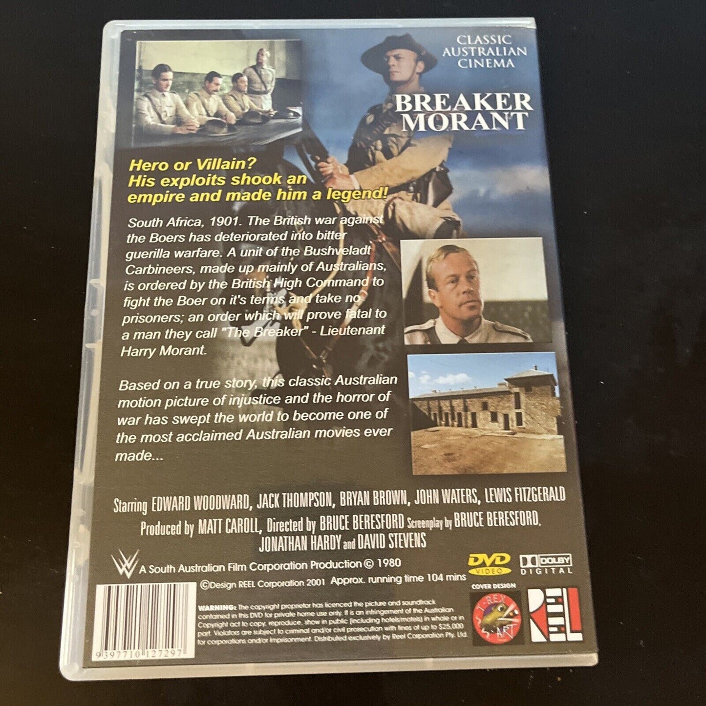 Breaker Morant (DVD, 1980) Edward Woodward, Jack Thompson All Regions