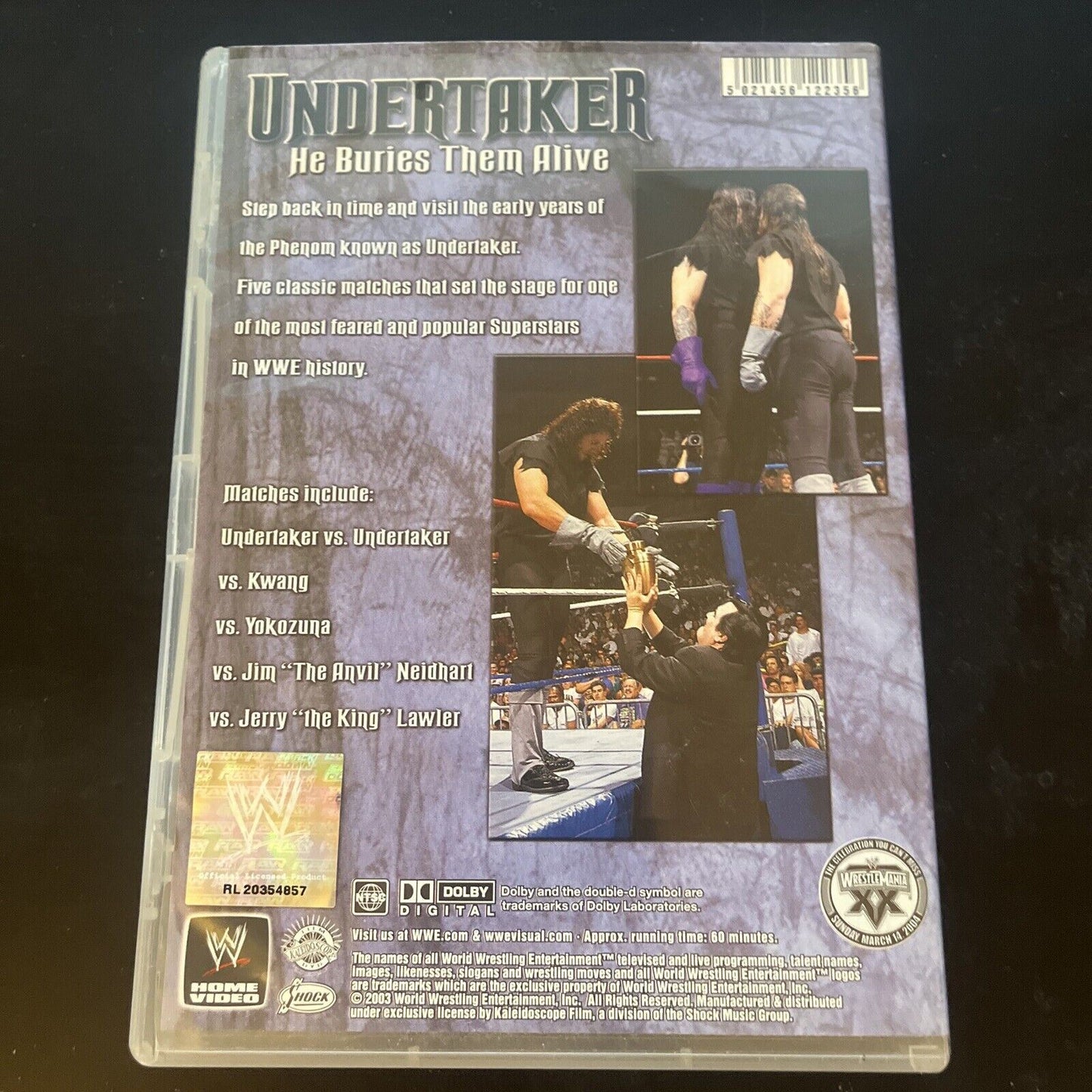 WWE - Undertaker - He's Buried Alive (DVD, 2003) Region 4