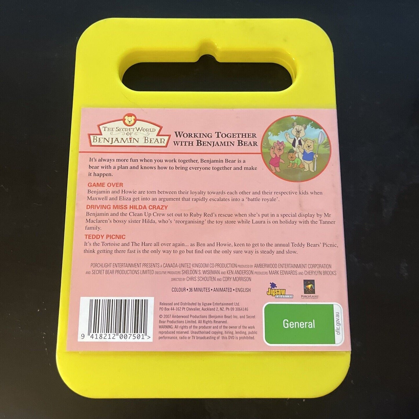 The Secret World of Benjamin Bear - Working Together (DVD, 2007) Region 4