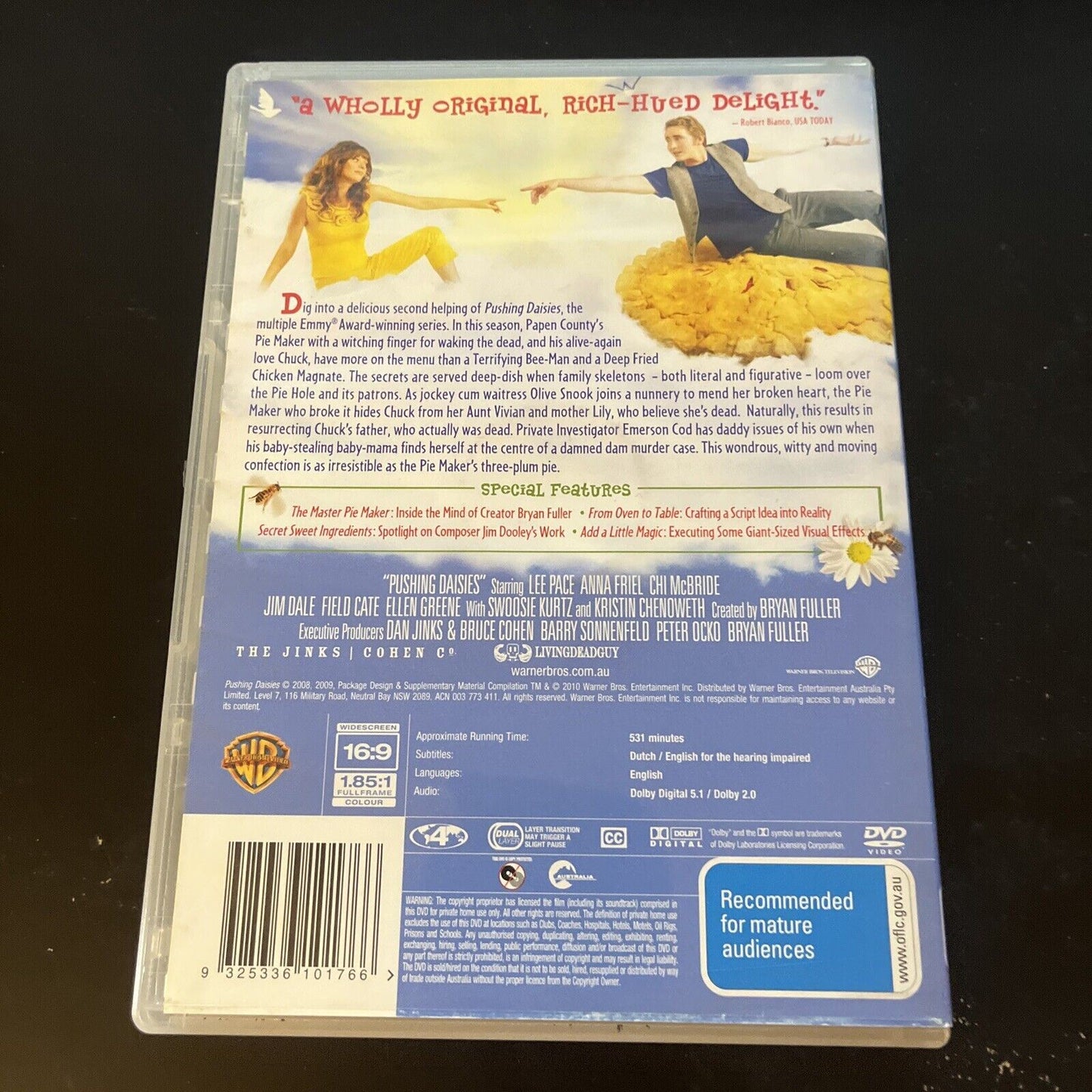 Pushing Daisies - Season 2 (DVD, 2009, 4-Disc) Region 4