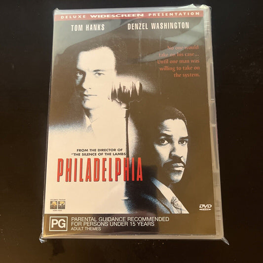 Philadelphia (DVD, 1993) Tom Hanks, Denzel Washington, Jason Robards NEW Region4