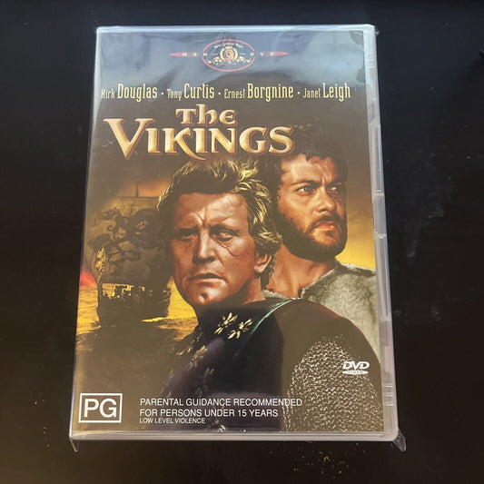 The Vikings (DVD, 1958) Kirk Douglas, Ernest Borgnine, Janet Leigh NEW Region 4