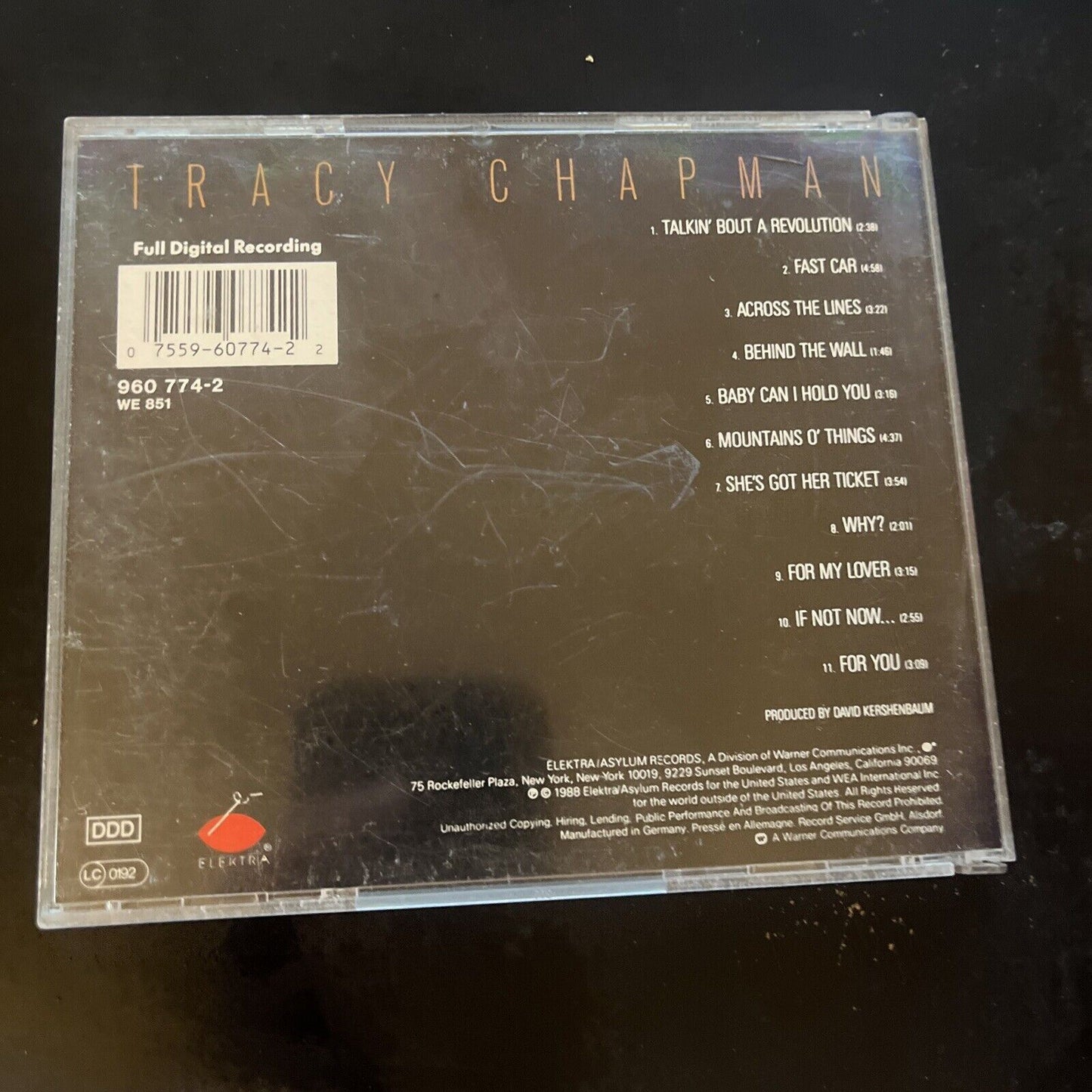 Tracy Chapman by Tracy Chapman (CD, 1988)