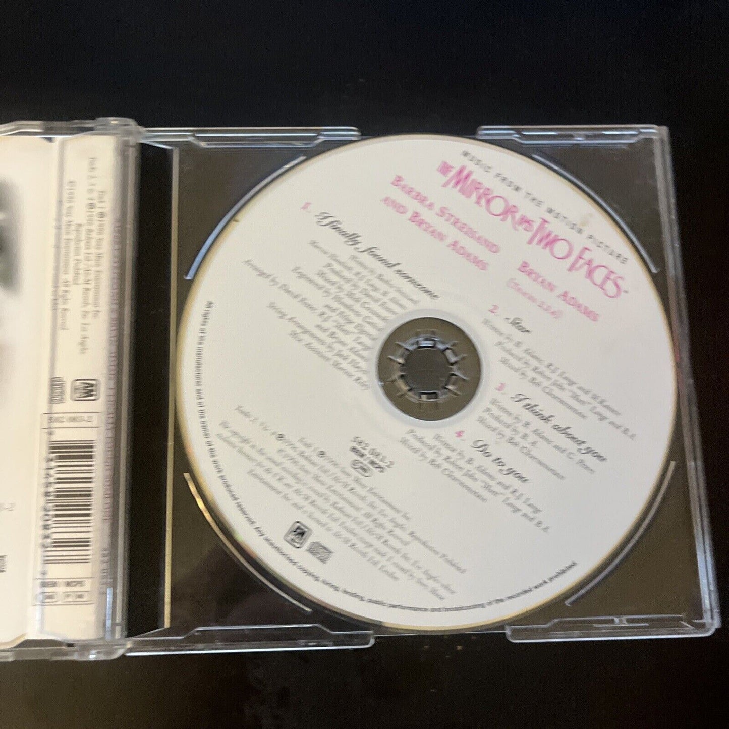 Barbra Streisand & Bryan Adams - I Finally Found Someone (CD, 1996)