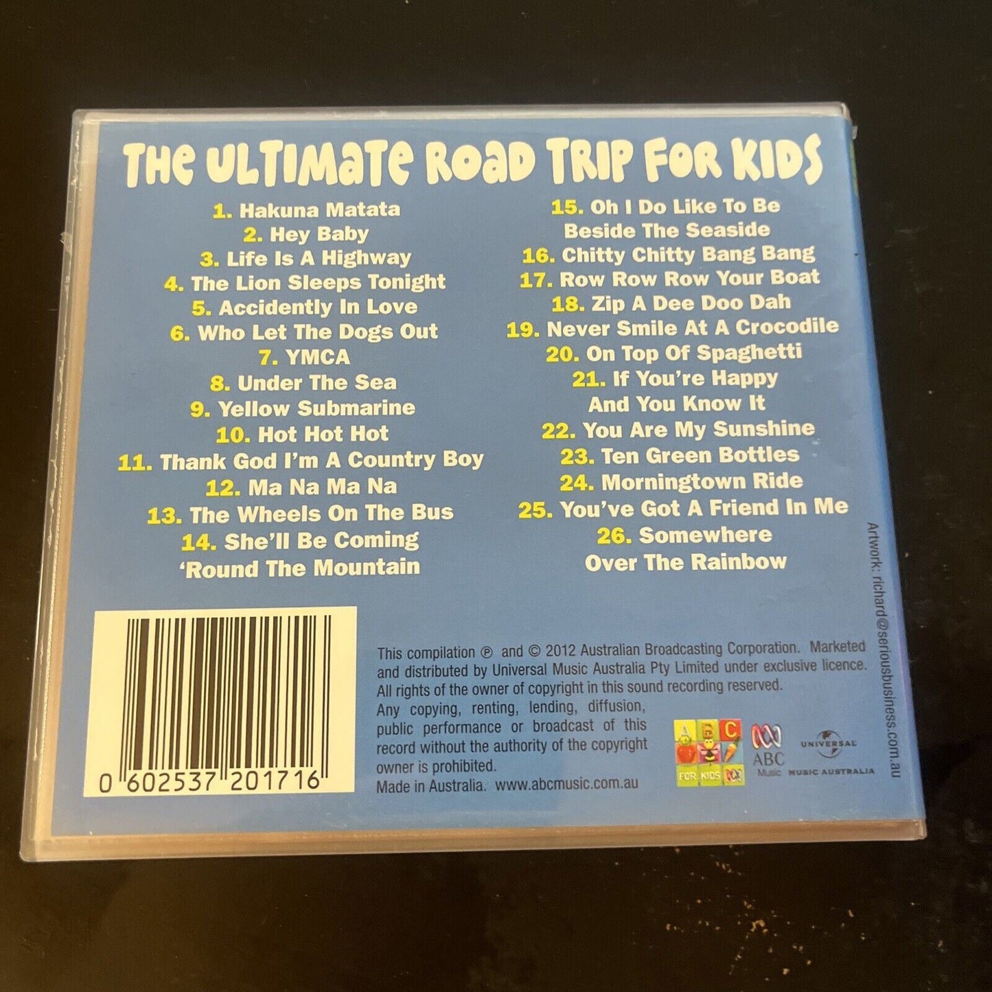 ABC For Kids - The Ultimate Road Trip for Kids (CD, 2012)