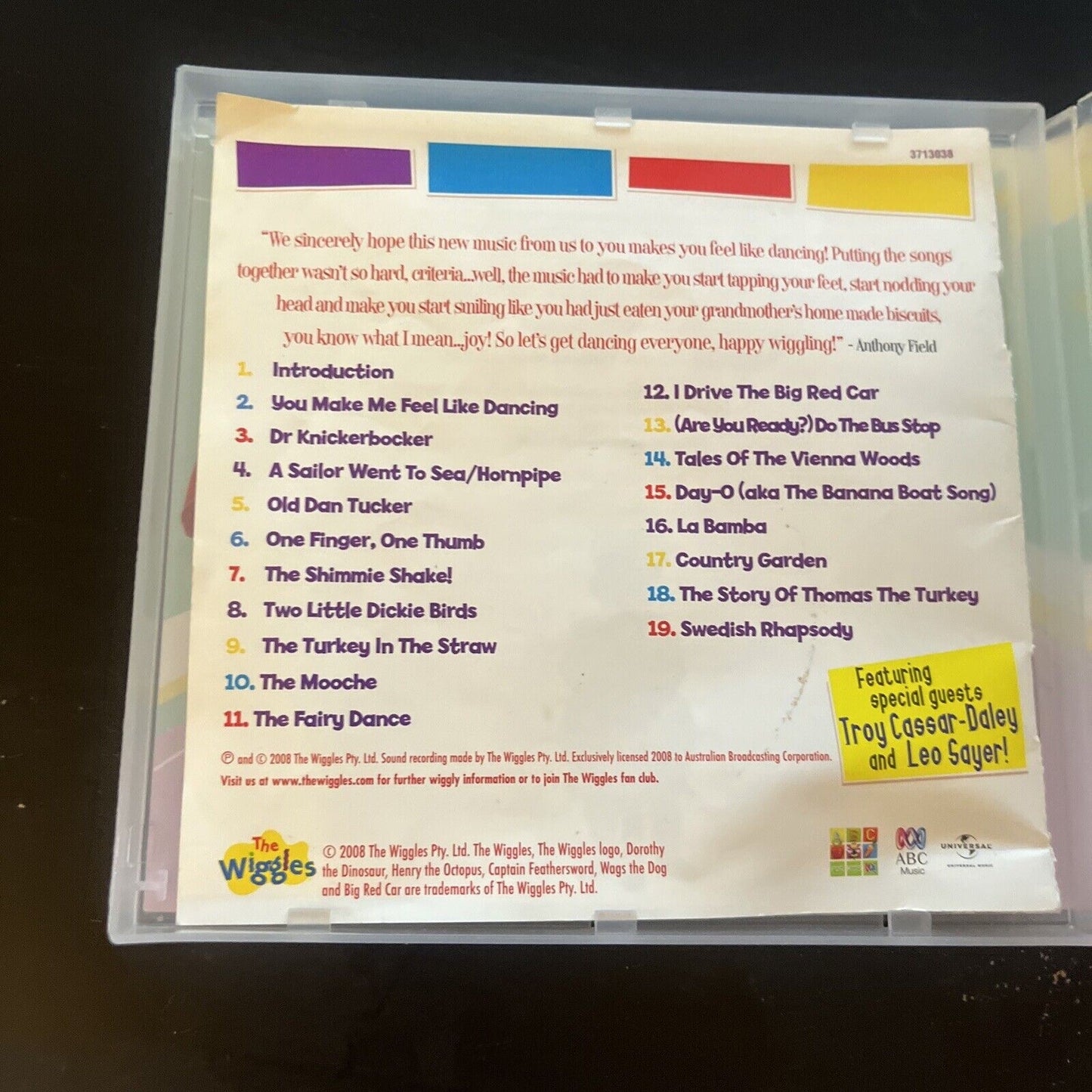 The Wiggles ‎– You Make Me Feel Like Dancing (CD, 2008)