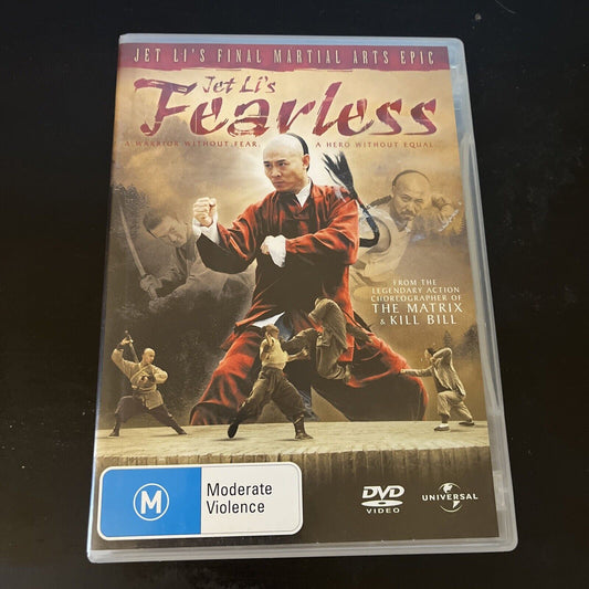 Fearless (DVD, 2006) Jet Li, Li Sun, Yong Dong, Yun Qu Region 4