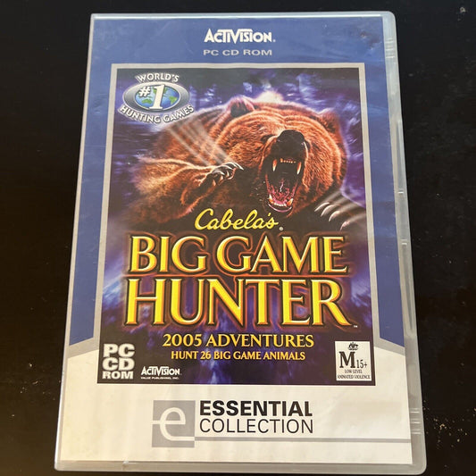 Cabela's Big Game Hunter 2005 Adventures PC CD-ROM ActiVision Windows XP
