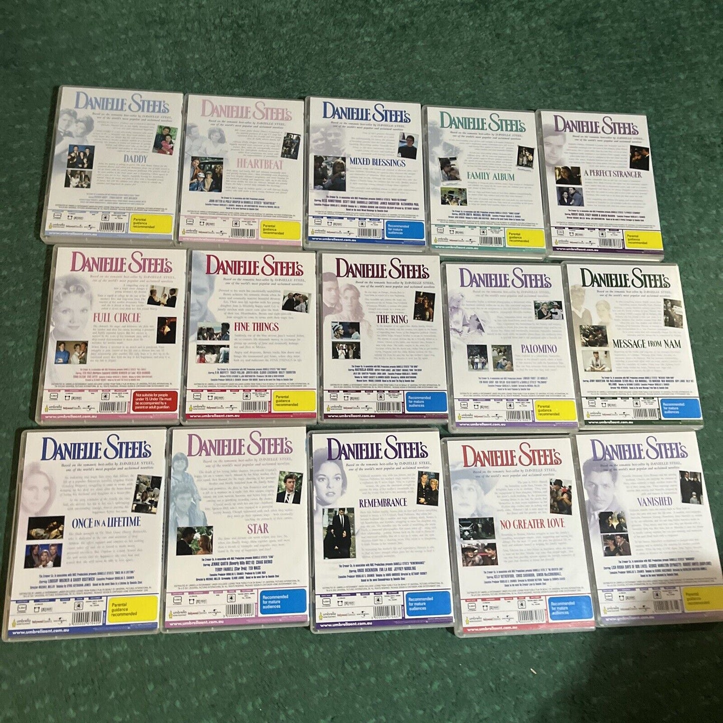 15x Danielle Steel's DVDs Romance Drama Region 4