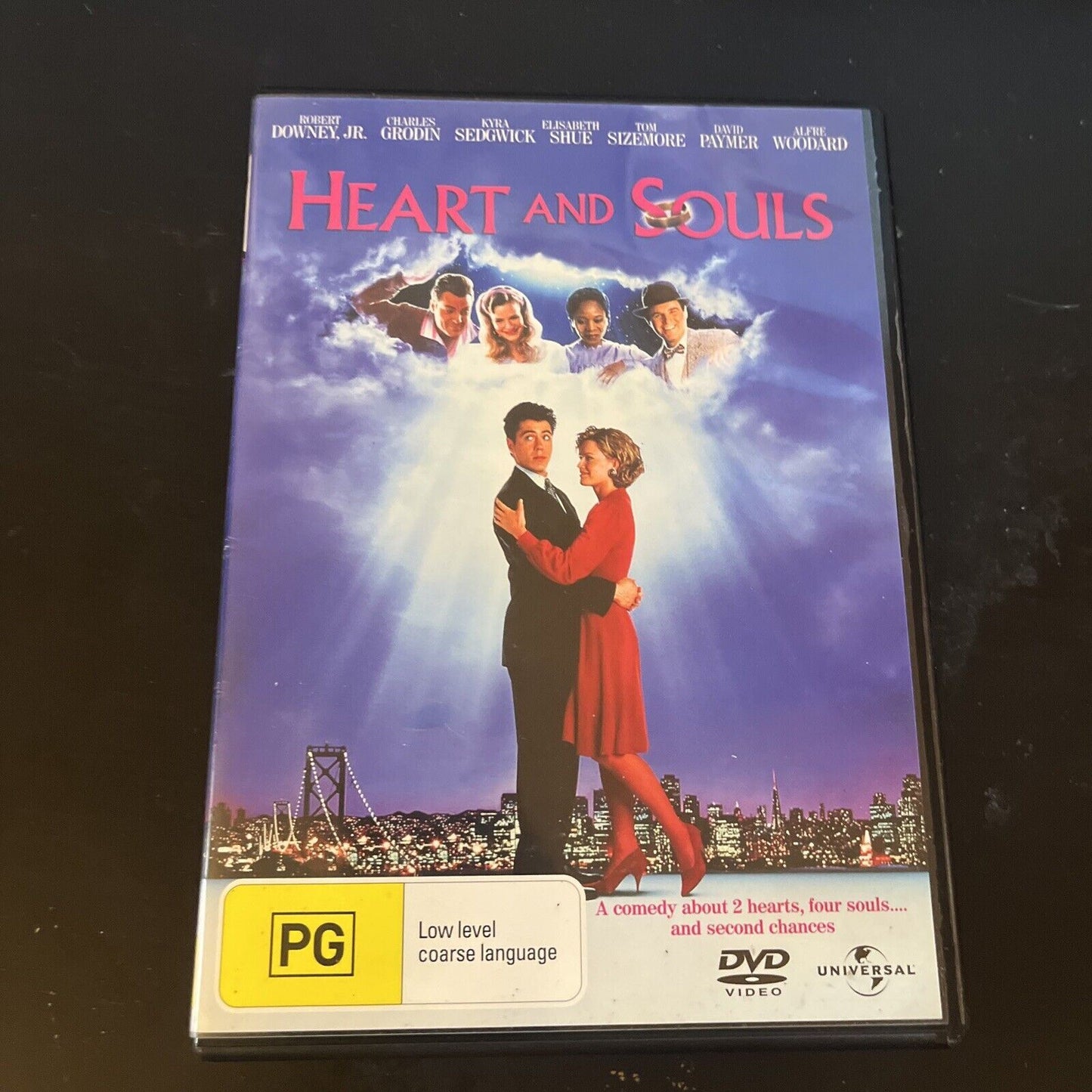 Heart And Souls (DVD, 1993) Robert Downey Jr., Charles Grodin, Region 4 &2