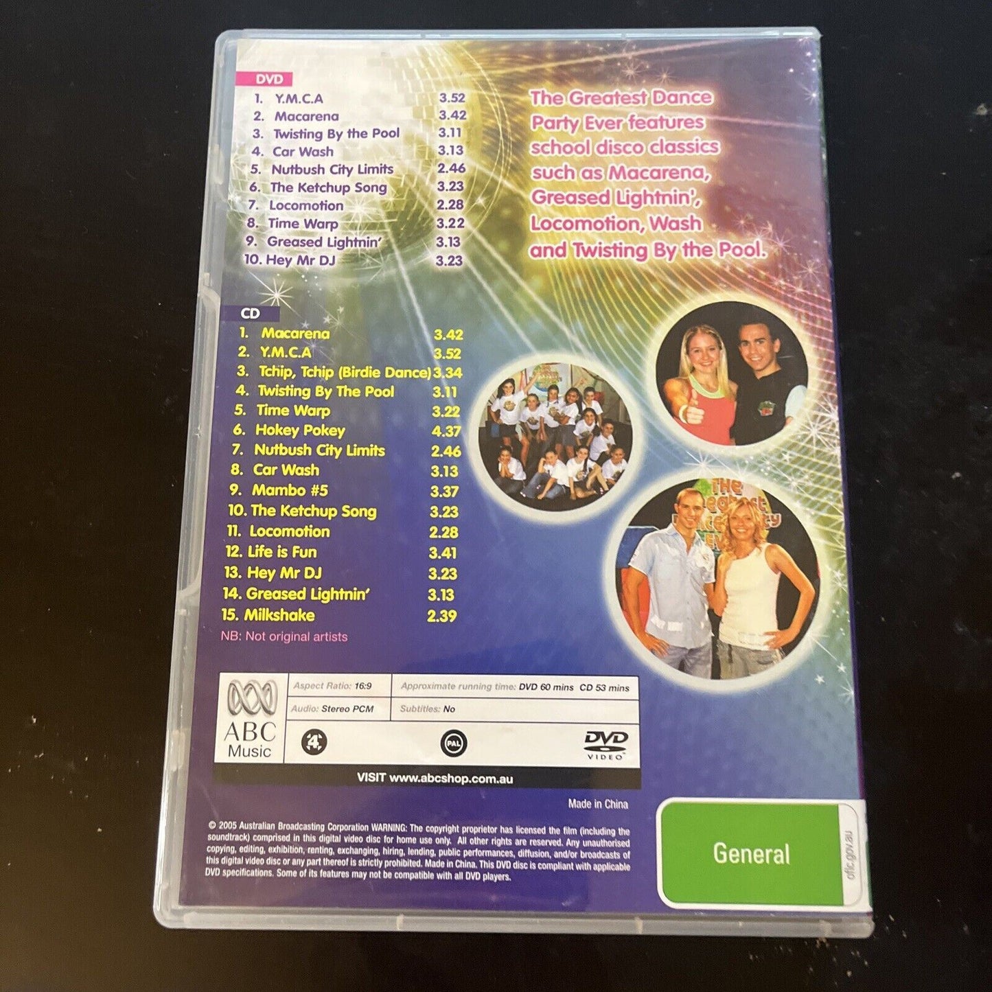 The Greatest Dance Party Ever (DVD & CD, 2005, 2-Disc)  All Regions