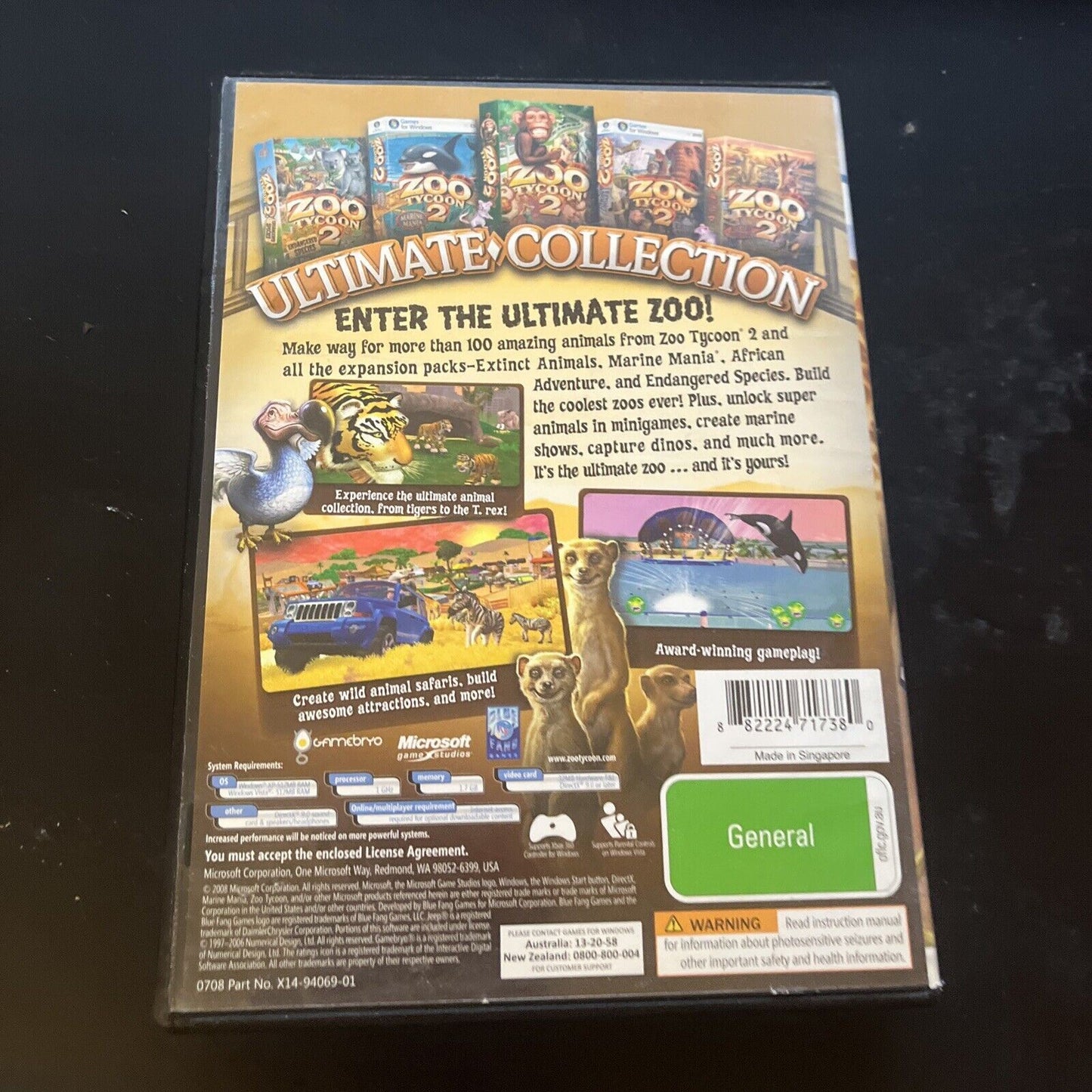 Zoo Tycoon 2: Ultimate Collection for Windows PC (3 Disc Set, 4 Expansions Incl)