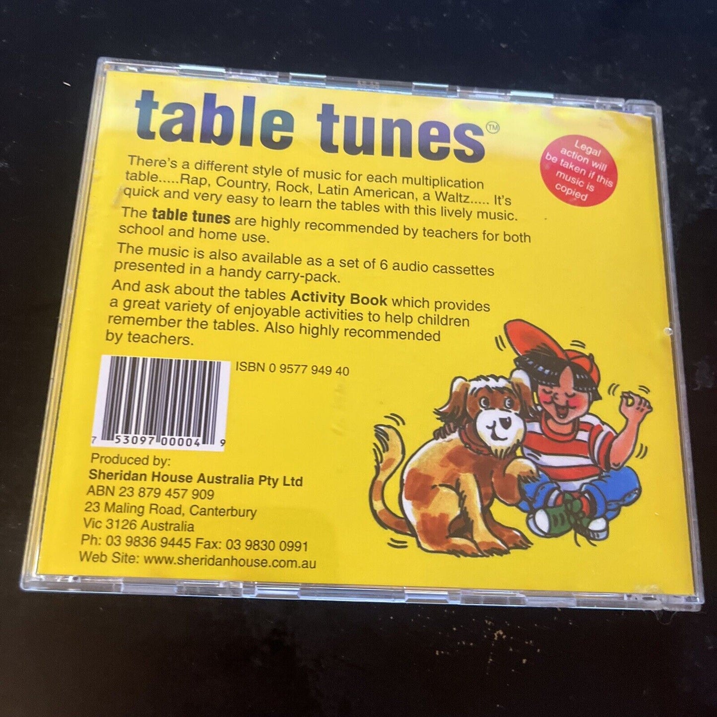 Table Tunes - The Multiplication Tables to Music (CD, 1990)