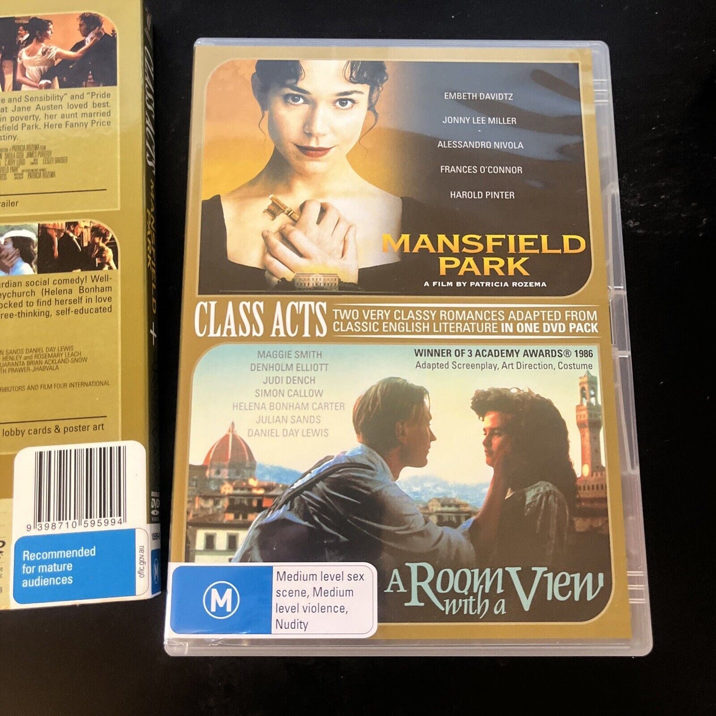 A Room With A View / Mansfield Park (DVD, 2-Disc) Frances O'Connor Region 4