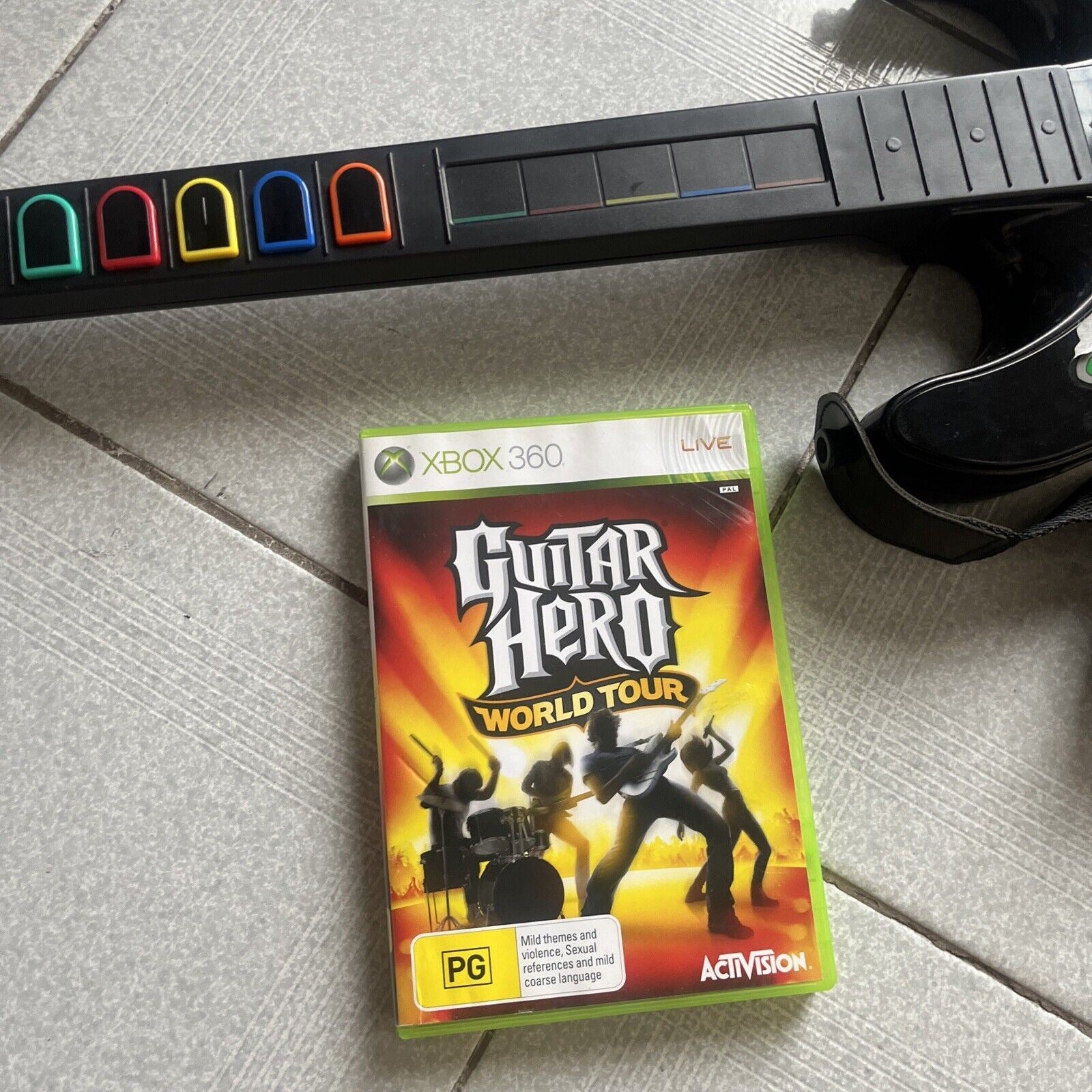 Jeu Guitar Hero II Pour Xbox 360 (PAL) - Bon état - Avec Boîtier Et Livret