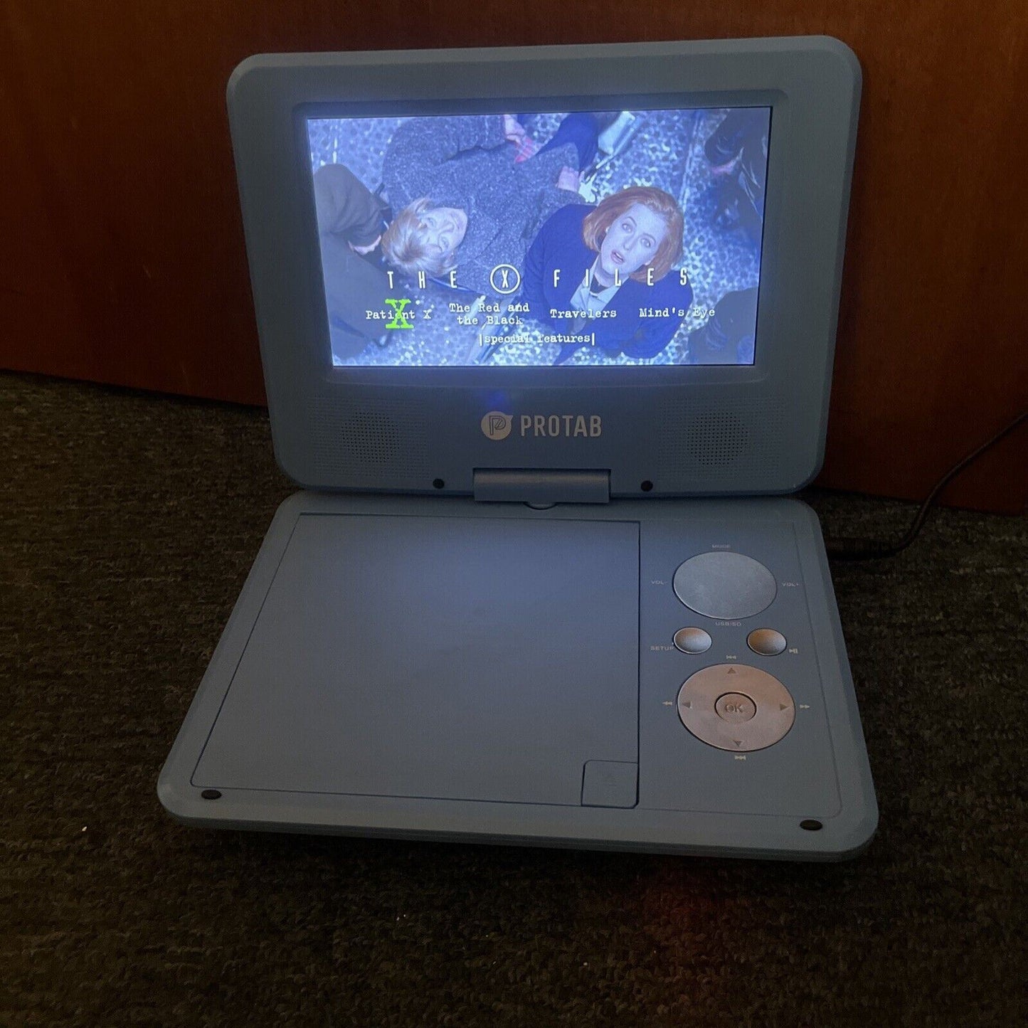 Protab 7" Potable DVD Player PTBPD7BLU Multi-Region Player