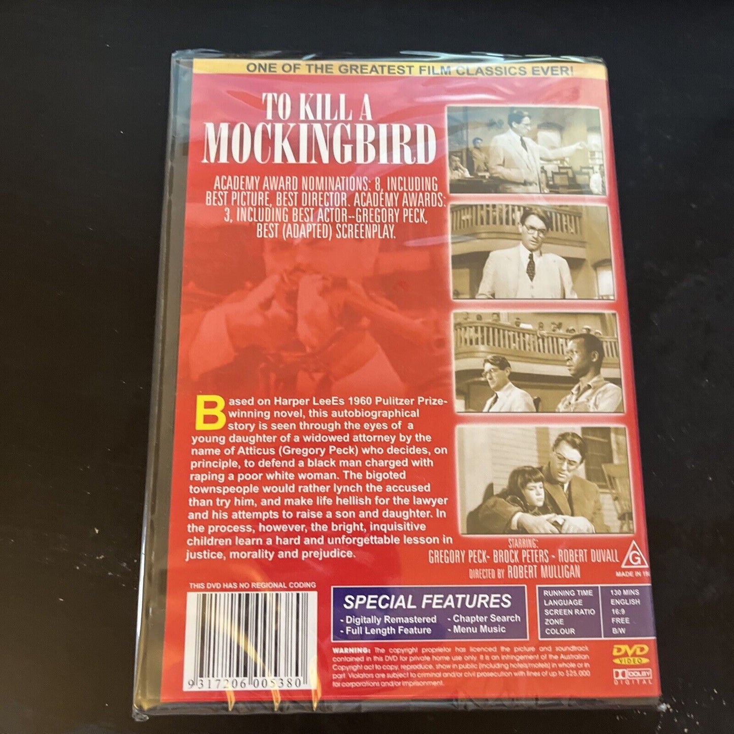 To Kill a Mockingbird (DVD, 1962) Gregory Peck NEW All Regions