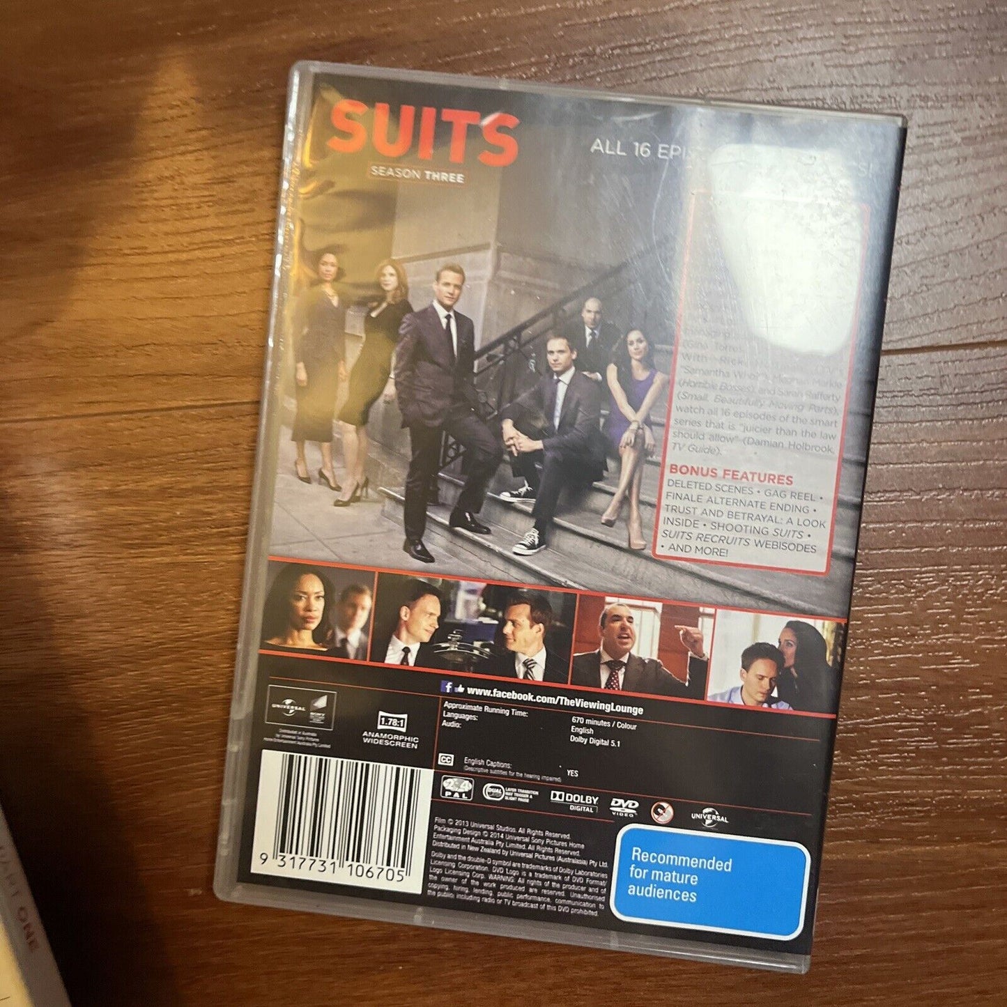Suits : Season 1,2,3,4,5,6-part 1 (DVD, 2011, 22-Disc) Meghan Markle Region 4