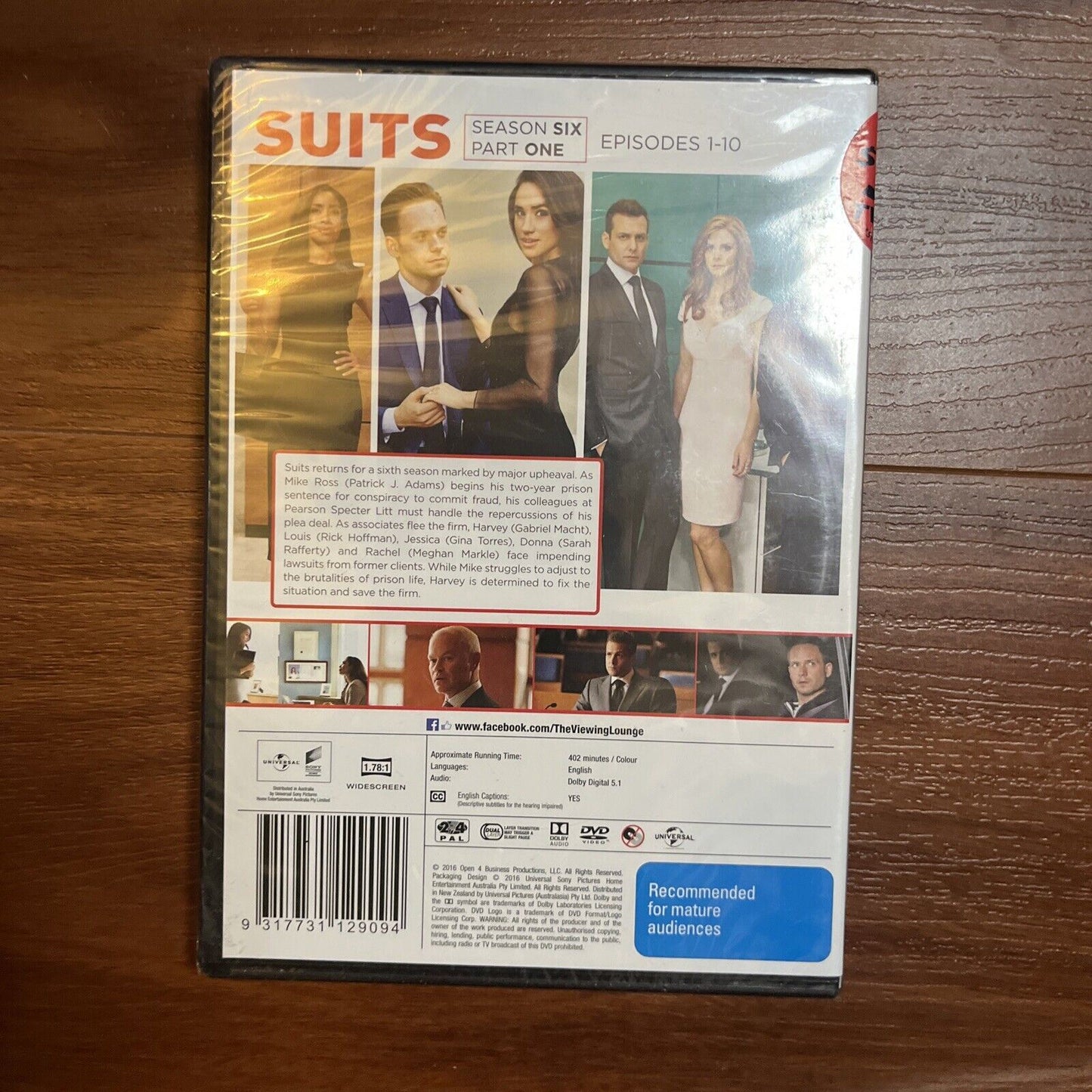 Suits : Season 1,2,3,4,5,6-part 1 (DVD, 2011, 22-Disc) Meghan Markle Region 4