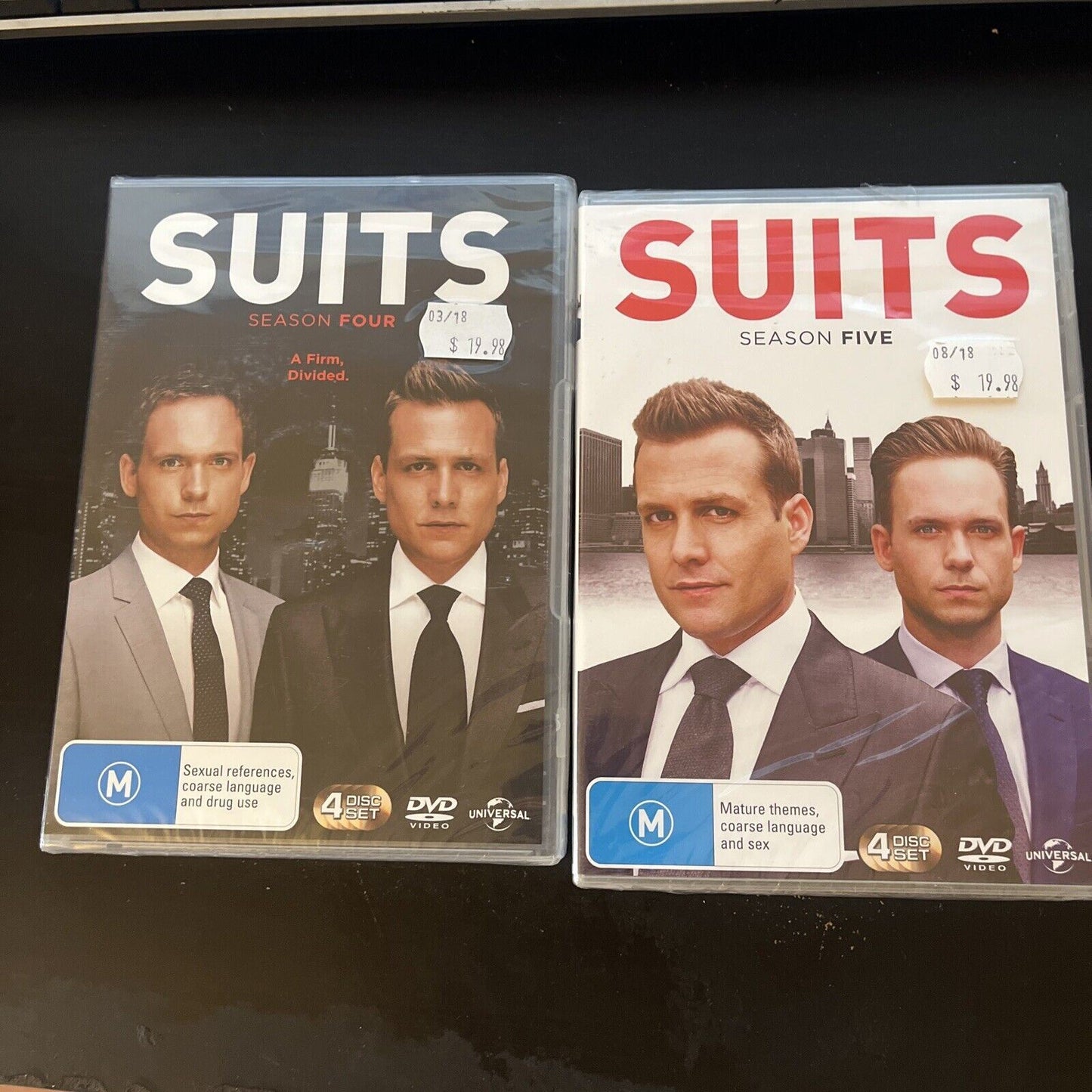*New Sealed* Suits : Season 4 & 5 (DVD, 2014, 8-Disc) Meghan Markle Region 4 &2