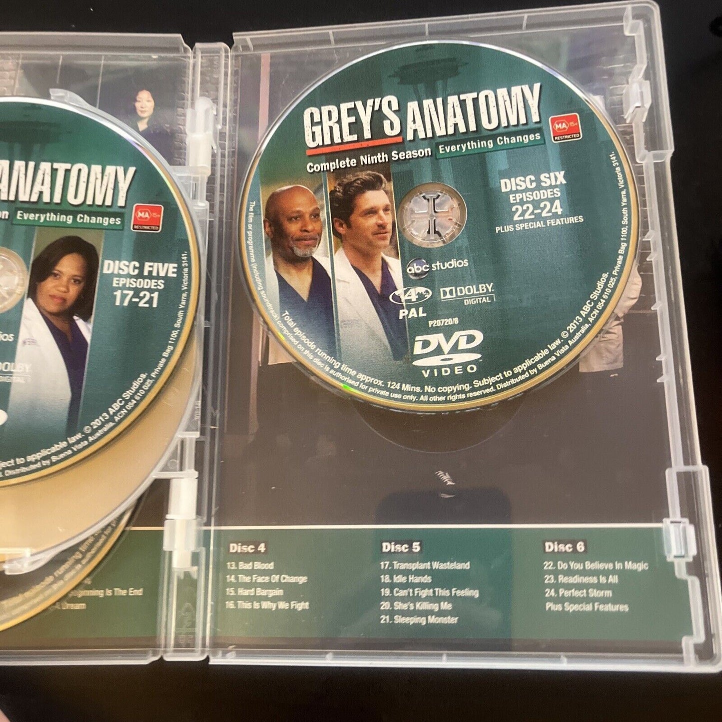 Grey's Anatomy : Season 9 (DVD, 2012, 6-Disc) Region 4