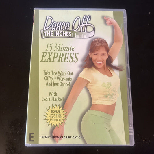 Dance Off The Inches - 15 Minute Express Dvd With Lydia Haskell (DVD, 2005)