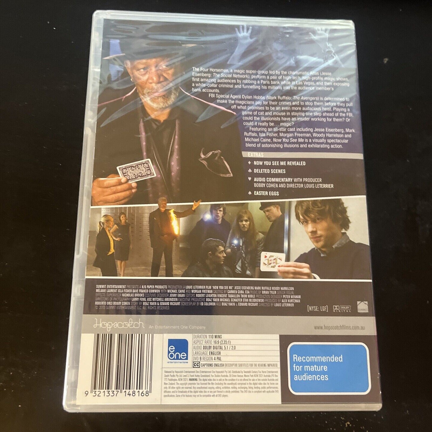 Now You See Me (DVD, 2013) Jesse Eisenberg, Mark Ruffalo, NEW Region 4