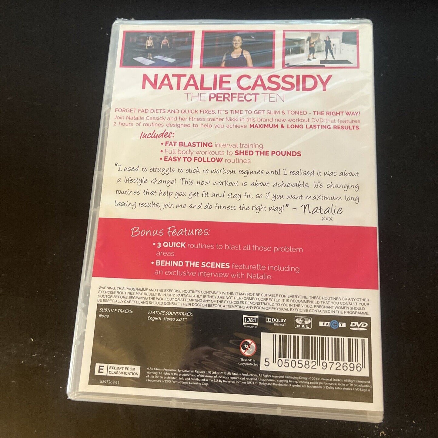 Natalie Cassidy - The Perfect Ten (DVD, 2013) NEW Region 2