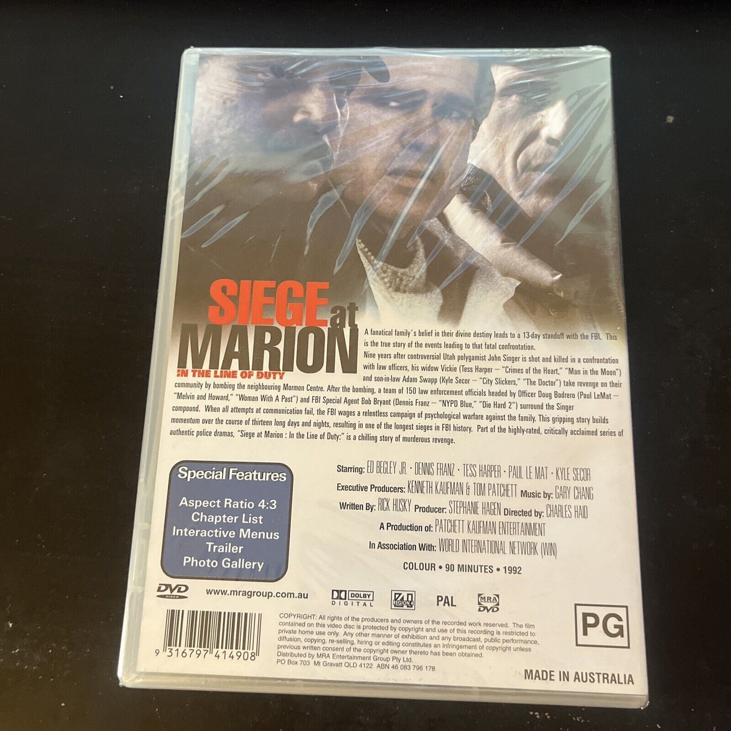In The Line Of Duty - Siege At Marion (DVD, 1992) Ed Begley Jr., NEW Region 4