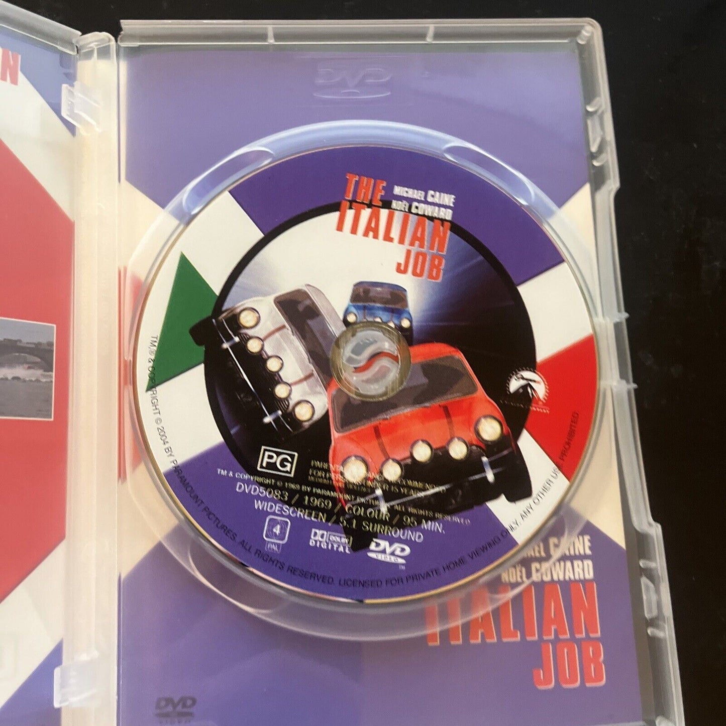 The Italian Job (DVD, 1969) Michael Caine, Noel Coward, Maggie Blye, Region 4