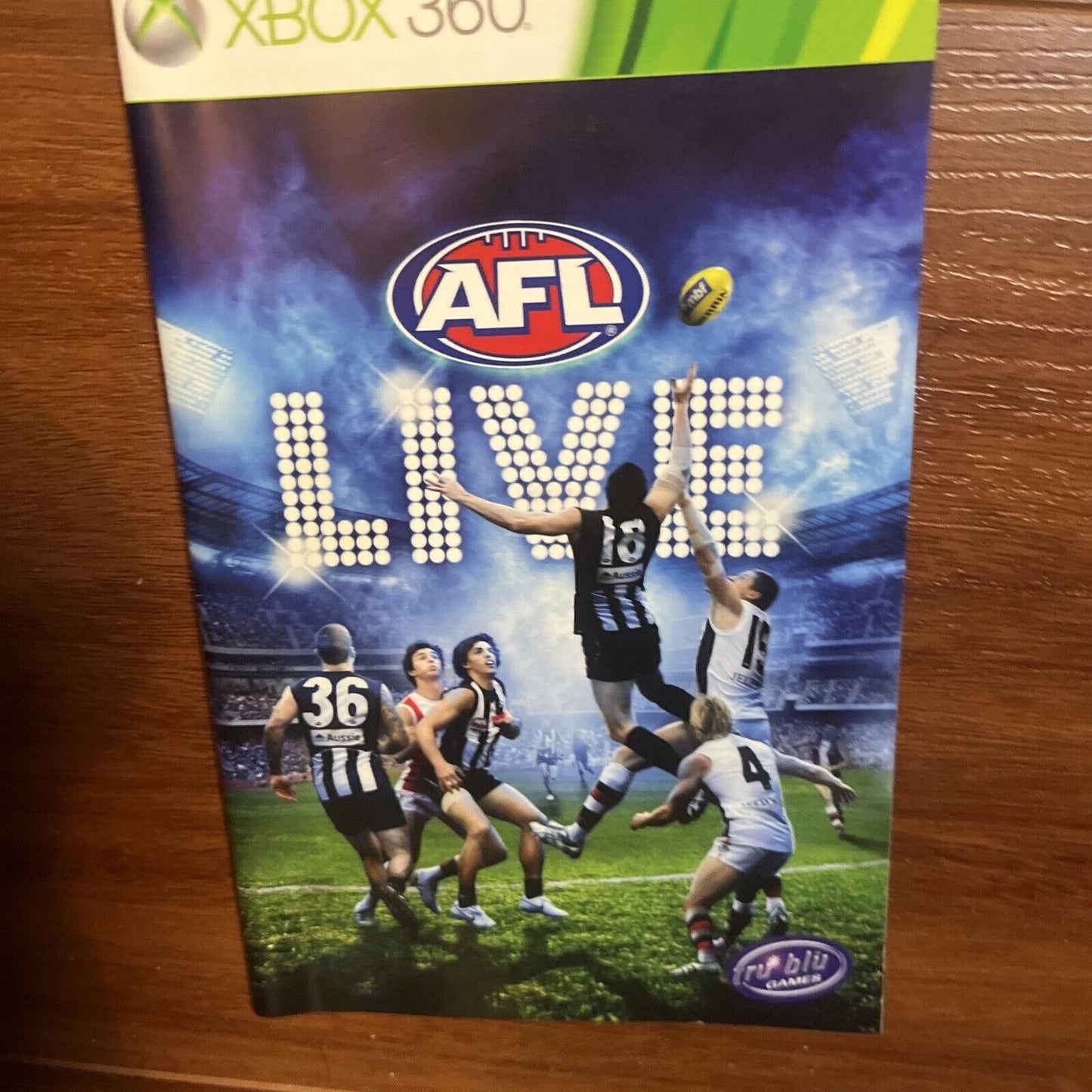 AFL Live 1 & AFL Live 2 Xbox 360 with Manual PAL