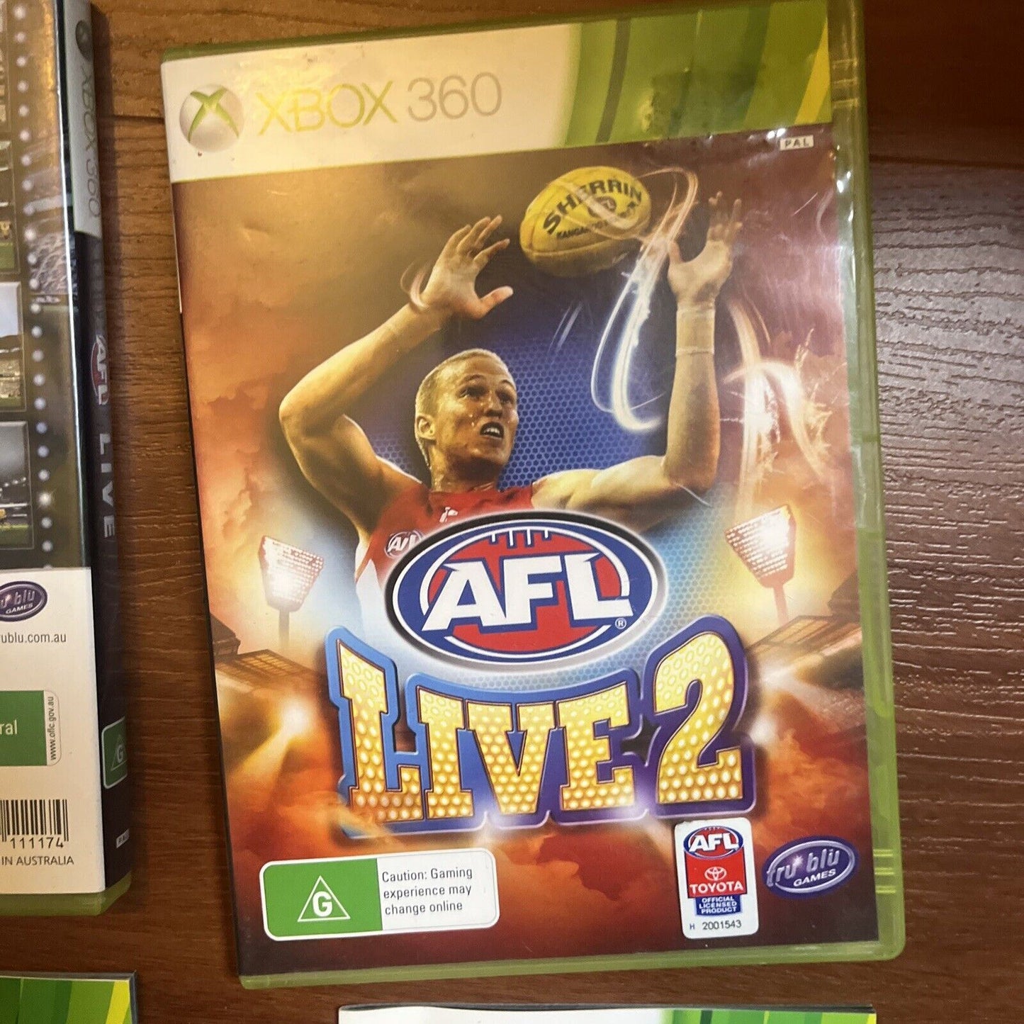 AFL Live 1 & AFL Live 2 Xbox 360 with Manual PAL