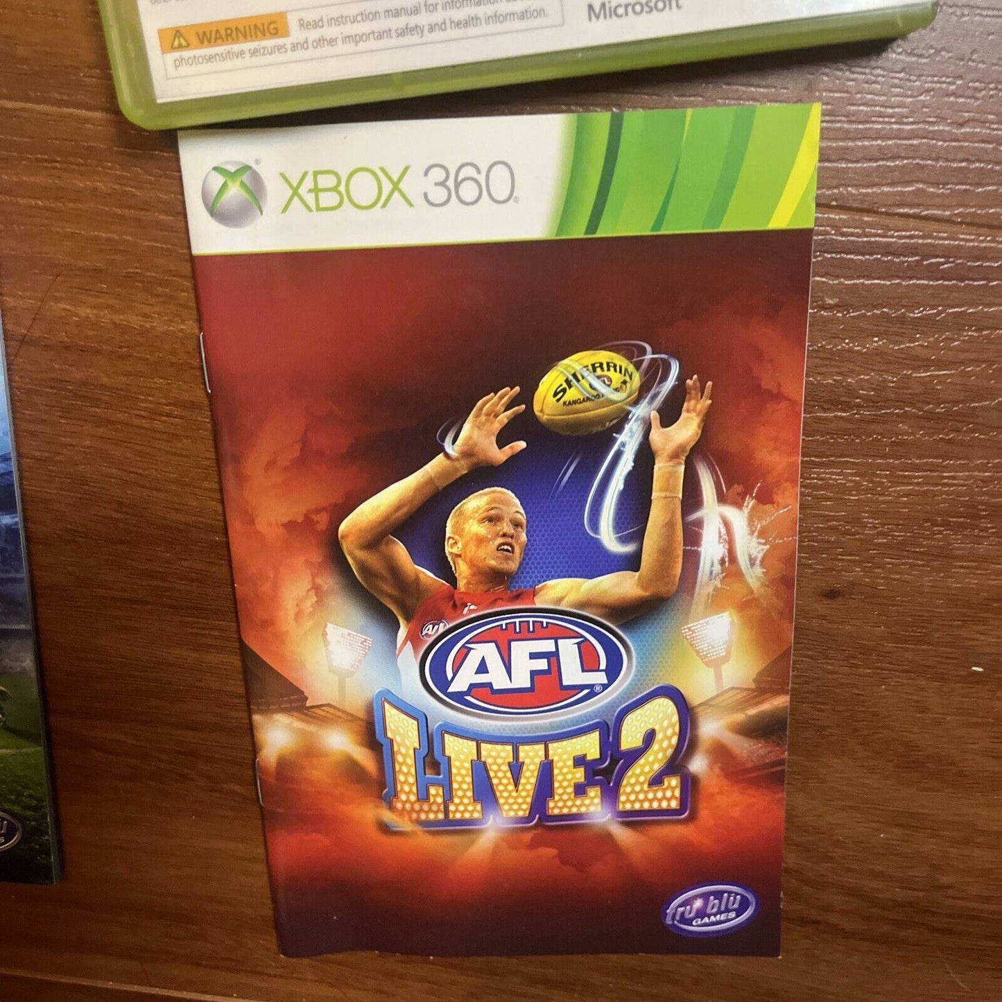 AFL Live 1 & AFL Live 2 Xbox 360 with Manual PAL