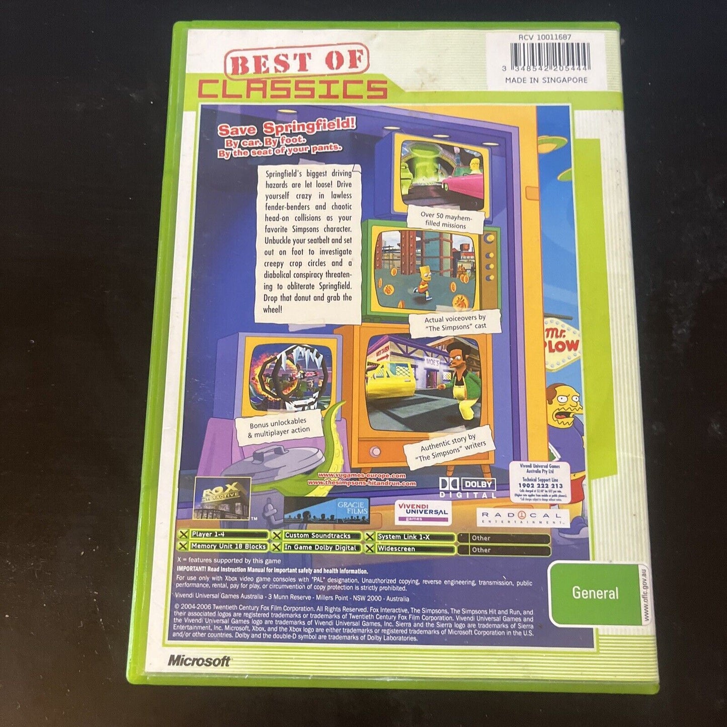 The Simpsons Hit & Run Xbox Original PAL