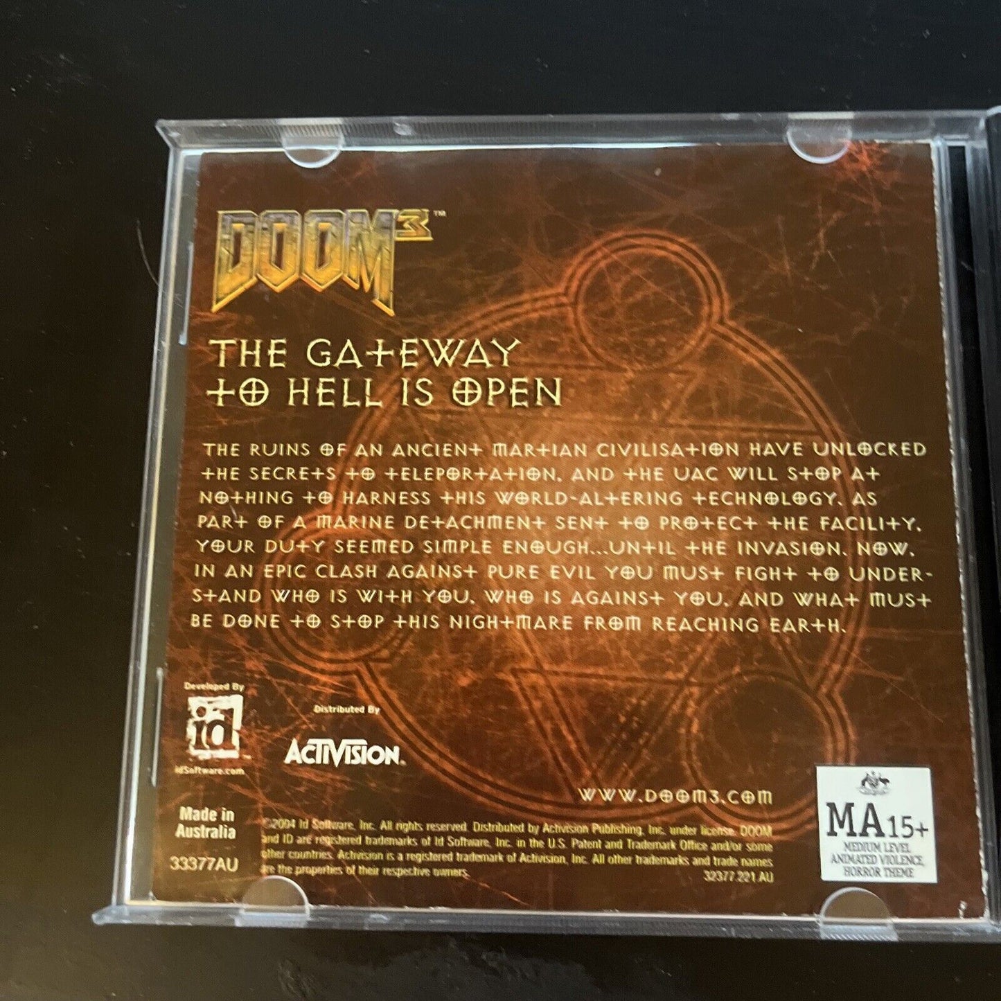 Doom 3 PC CDROM Windows XP