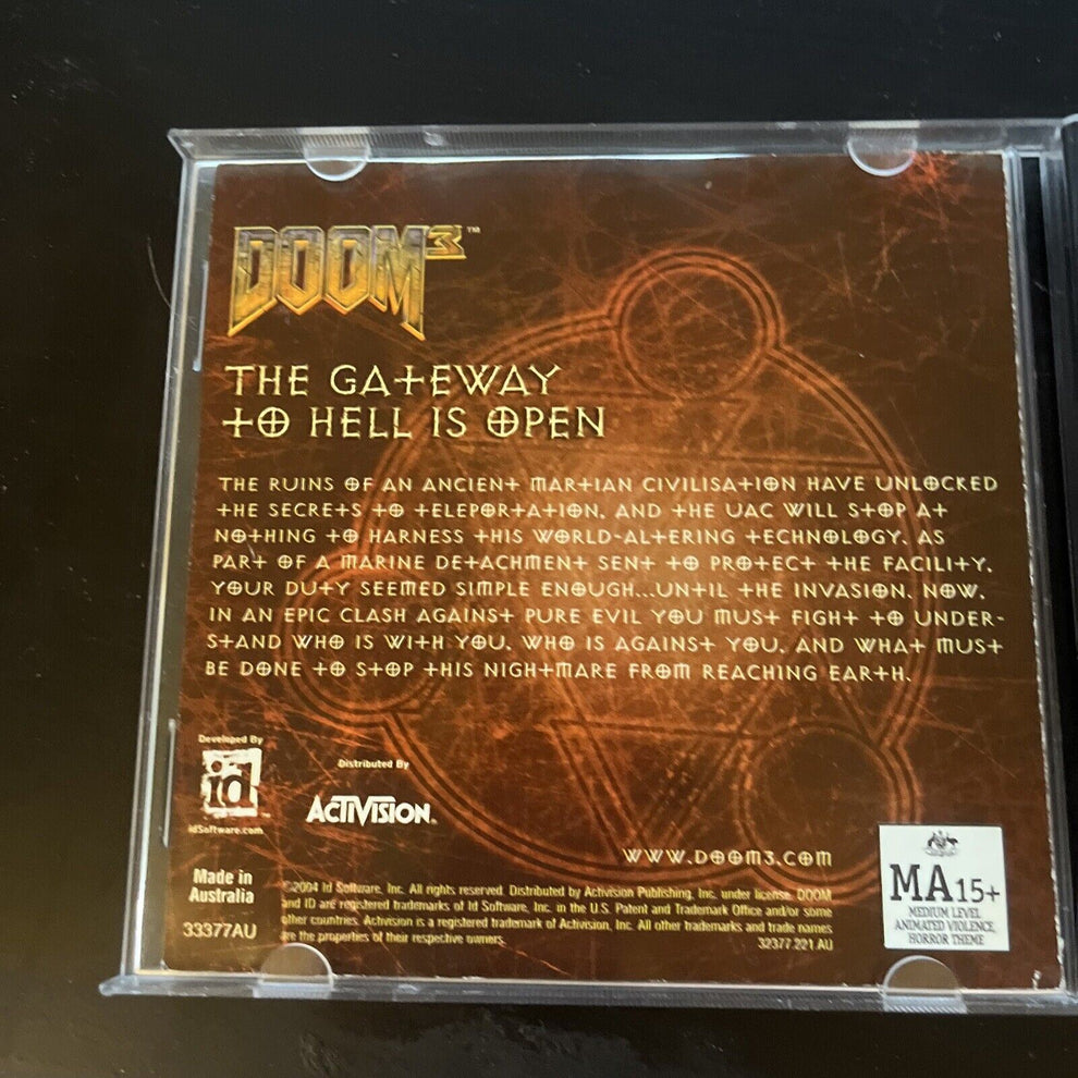 Doom 3 PC CDROM Windows XP – Retro Unit