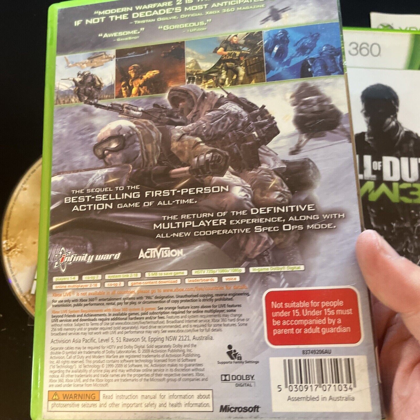 Call of Duty Modern Warfare 2 & 3 - Microsoft Xbox 360 with Manual PAL
