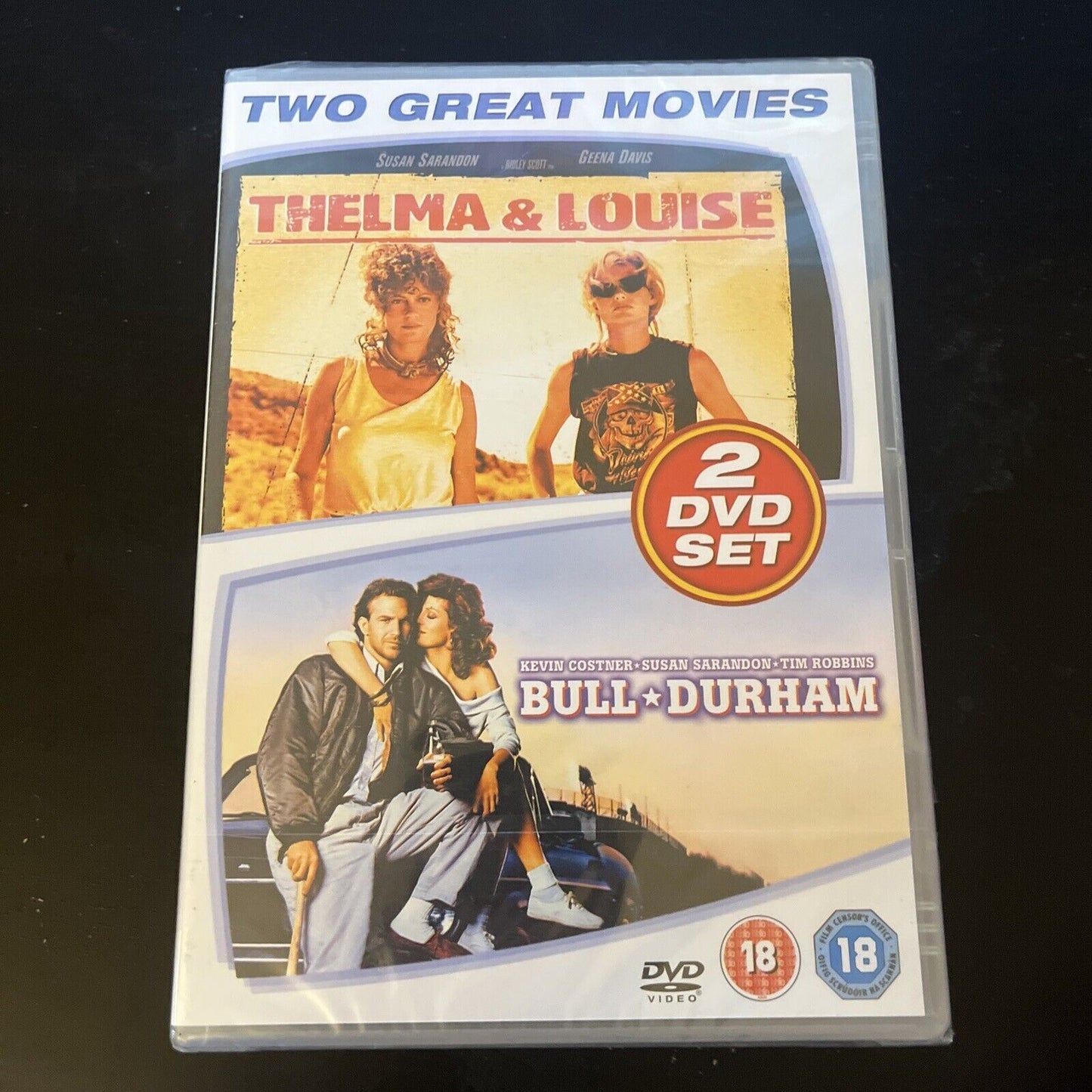 *New Sealed* Thelma & Louise / Bull Durham (DVD, 1991) Region 2