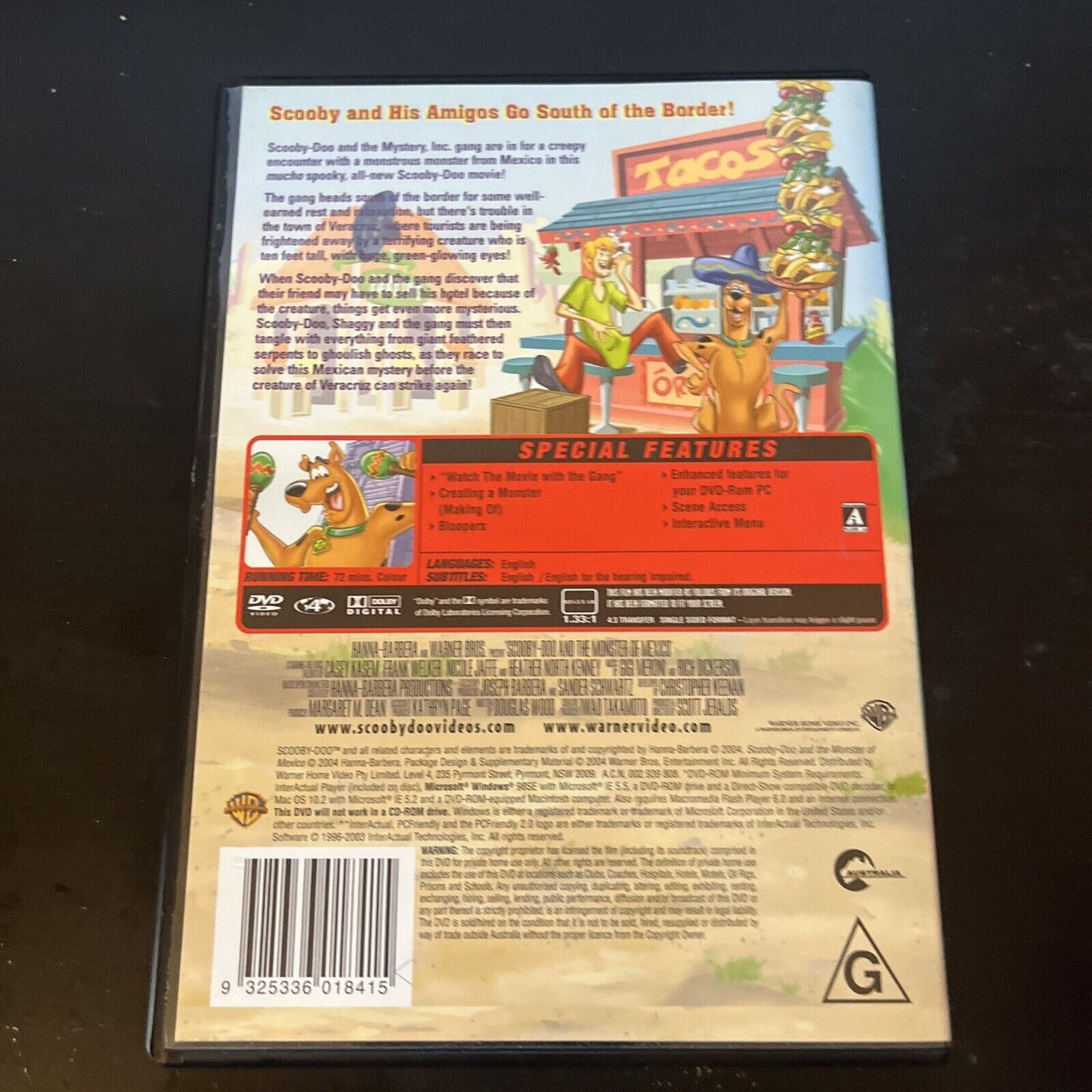 Scooby Doo And The Monster Of Mexico  (DVD, 2003) Region 4