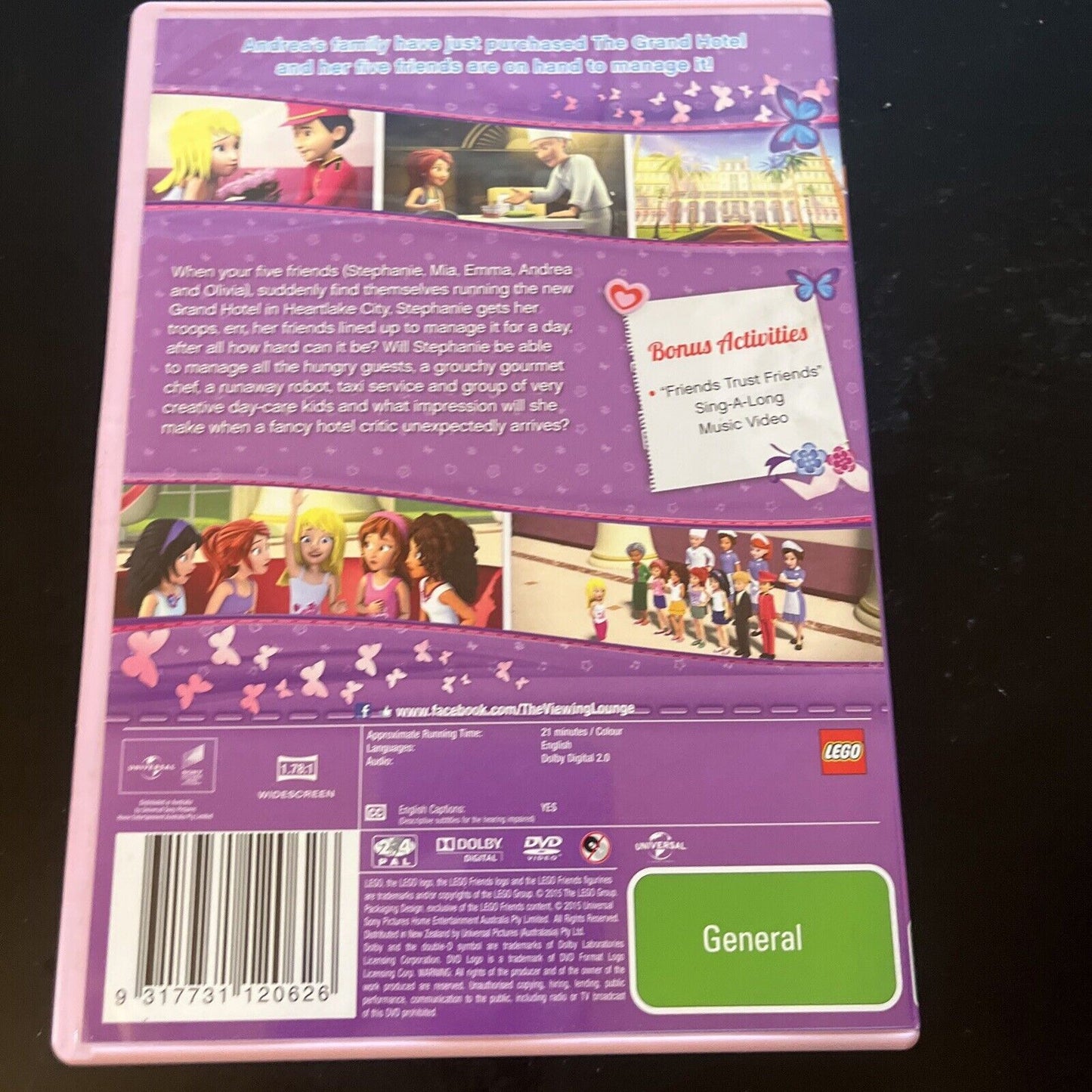 Lego Friends: Andrea's Big Moment, The Grand Hotel, Girlz 4 Life DVD Region 4 &2