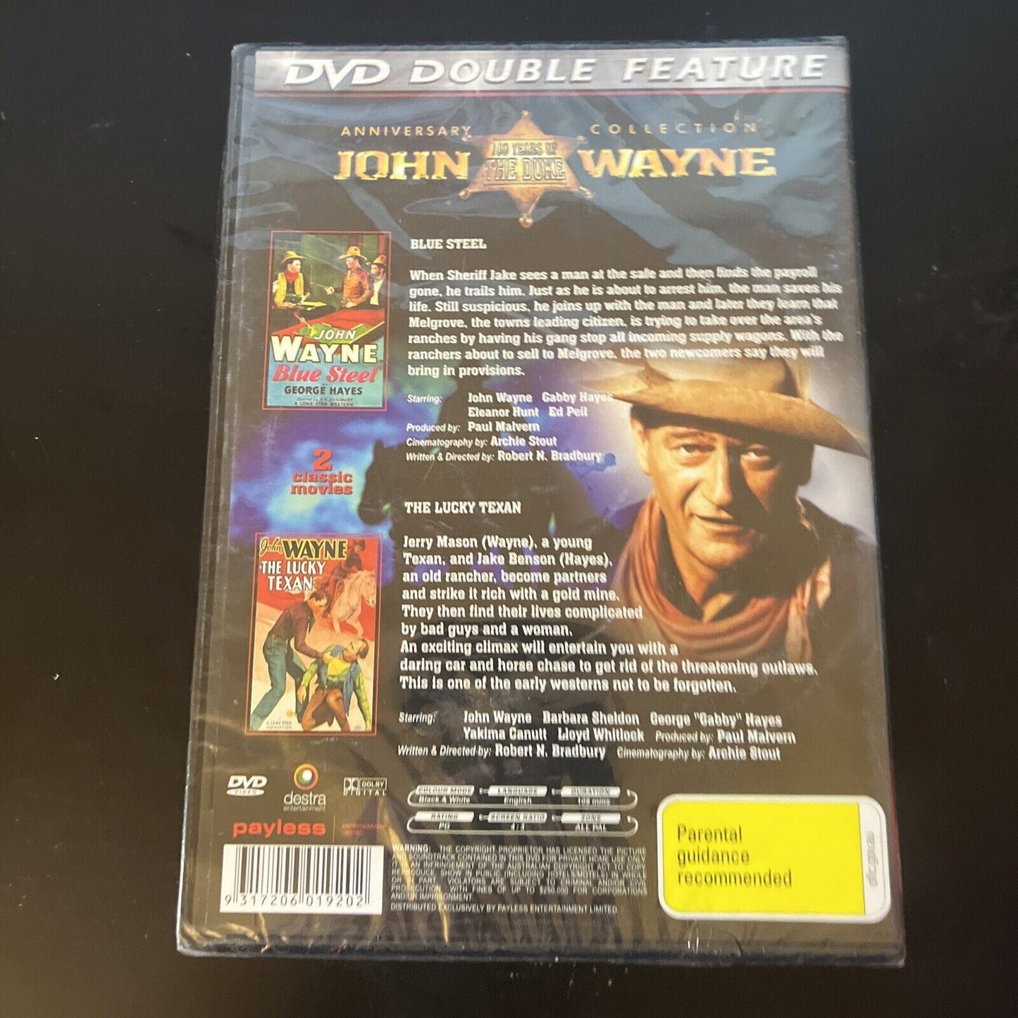 *New Sealed* Blue Steel / The Lucky Texan DVD John Wayne All Regions