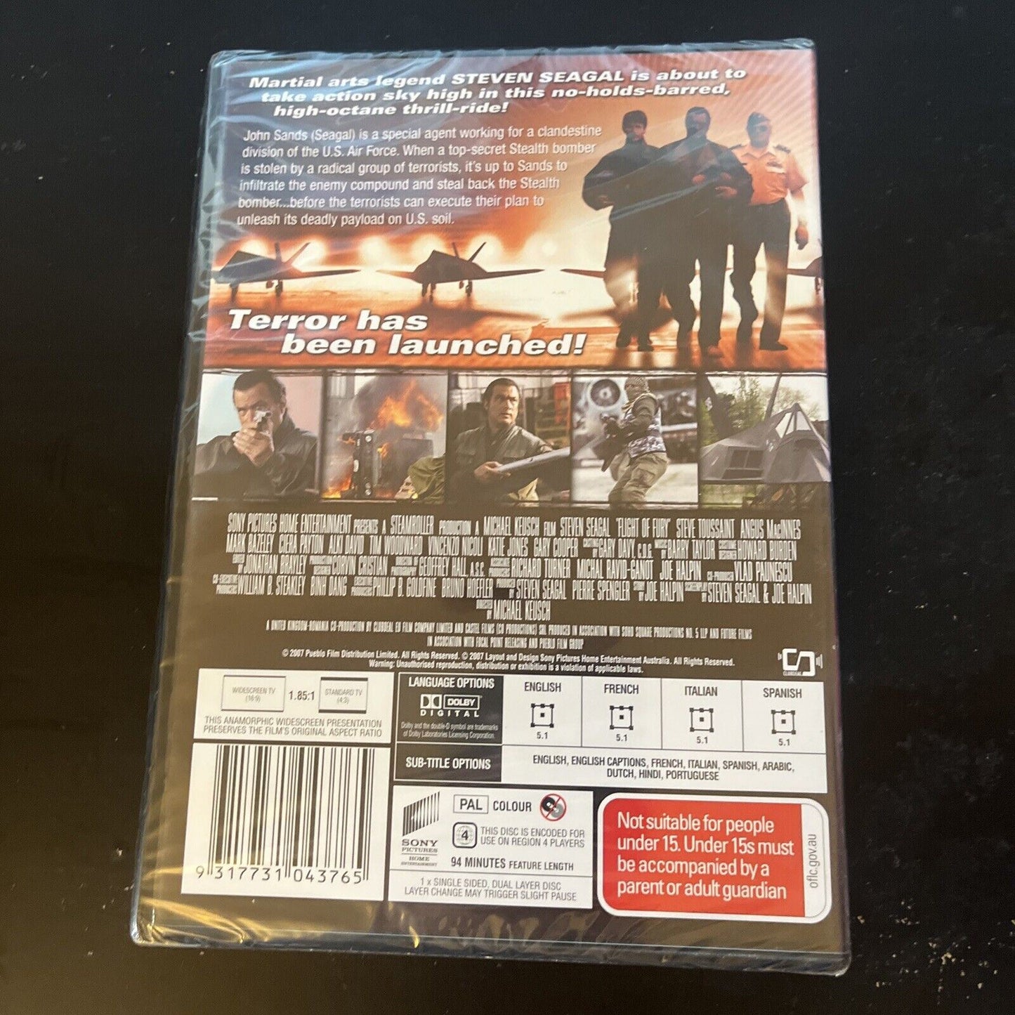 *New Sealed* Flight of Fury (DVD, 2007) Steven Seagal, Mark Bazeley  Region 4